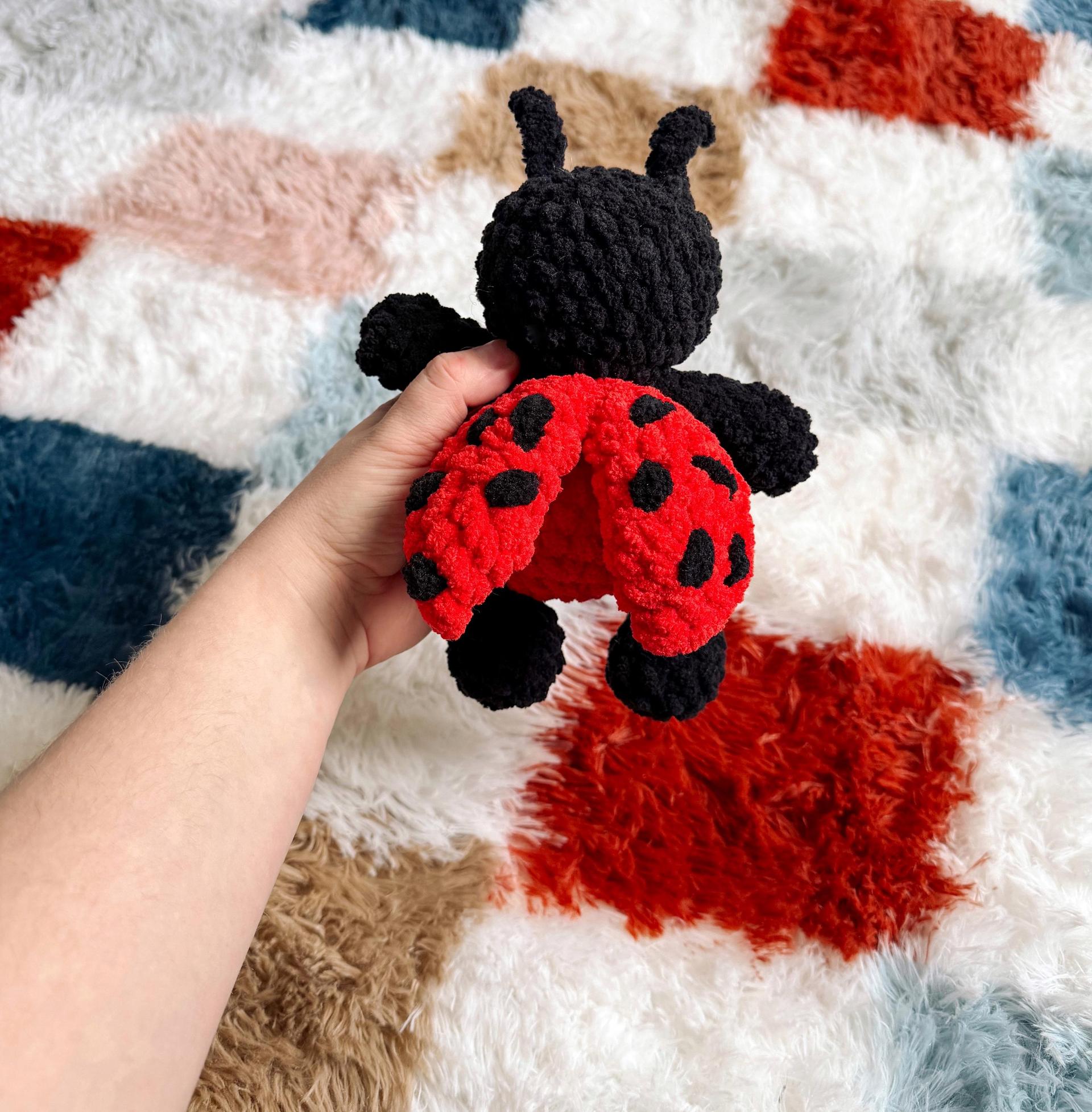 lady the ladybug | amigurumi ladybug pattern, low sew, crochet pattern, amigurumi, spring crochet pattern thumbnail 2