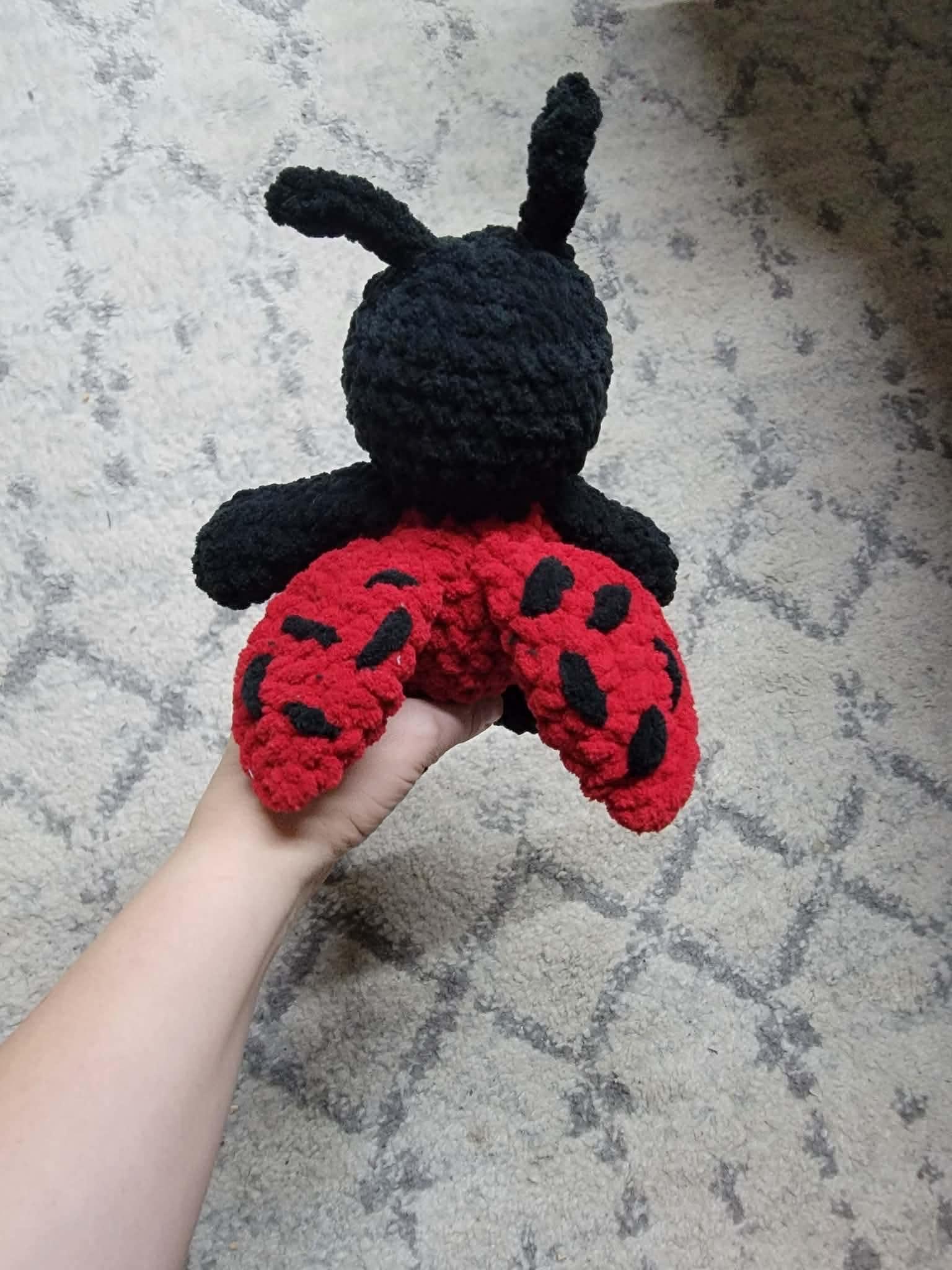 lady the ladybug | amigurumi ladybug pattern, low sew, crochet pattern, amigurumi, spring crochet pattern thumbnail 7