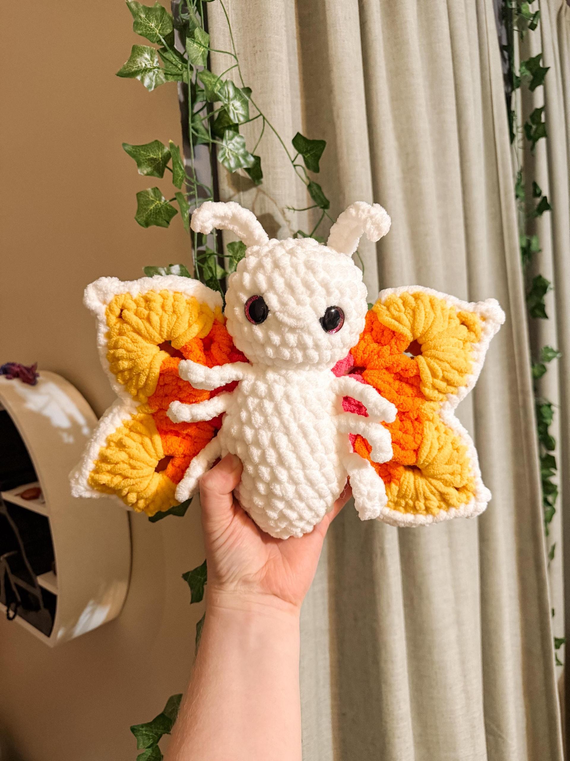 flutter the butterfly | amigurumi butterfly pattern, low sew, crochet pattern, amigurumi, spring crochet pattern thumbnail 2