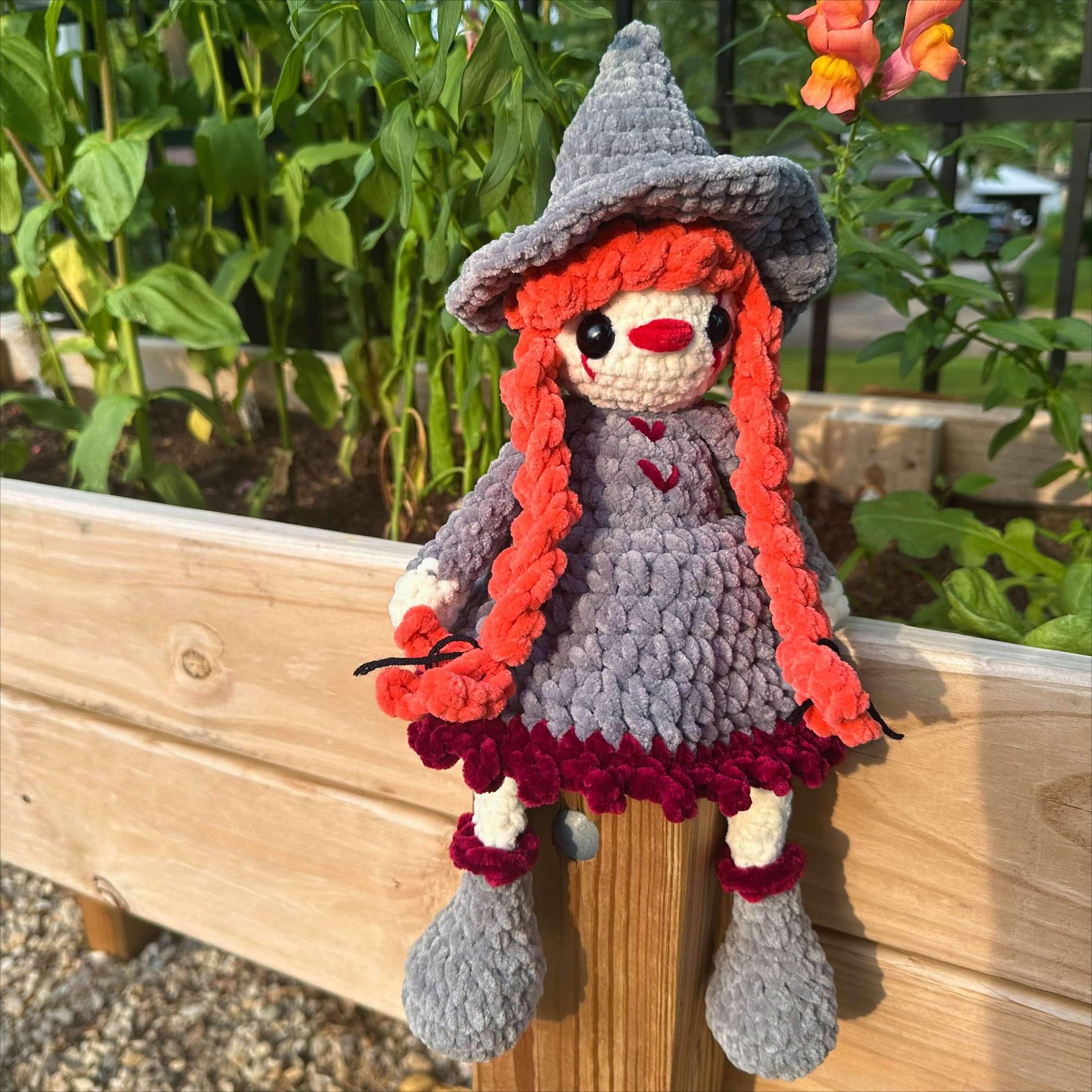 Willow witch pattern- Halloween crochet, Halloween amigurumi, witch amigurumi, witch doll crochet, Halloween doll croch thumbnail 2