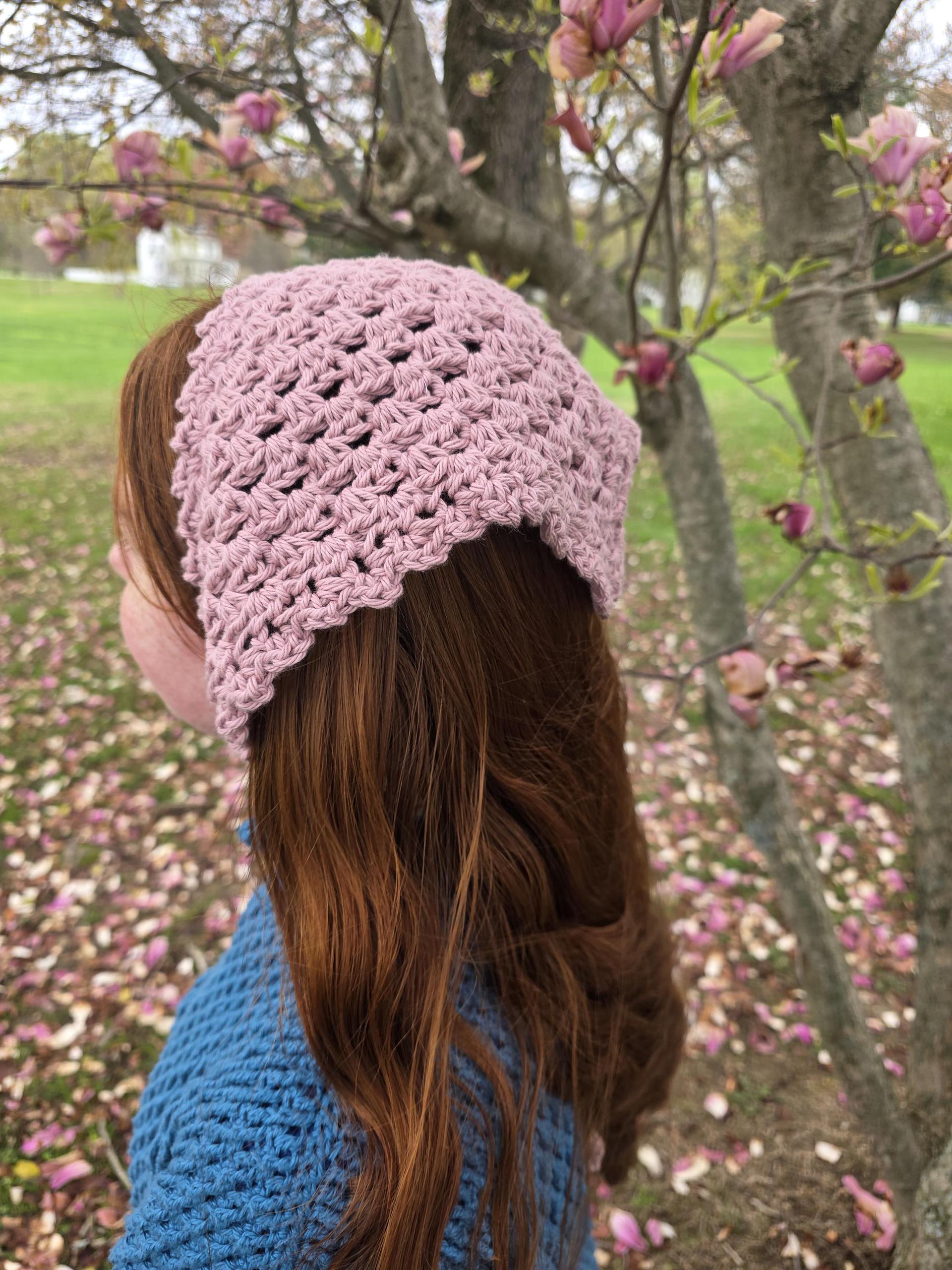 Bandana Pattern | Bella Bandana crochet tutorial | Hair accessory | Advanced Beginner Crochet tutorial | PDF Instant Dow thumbnail 6
