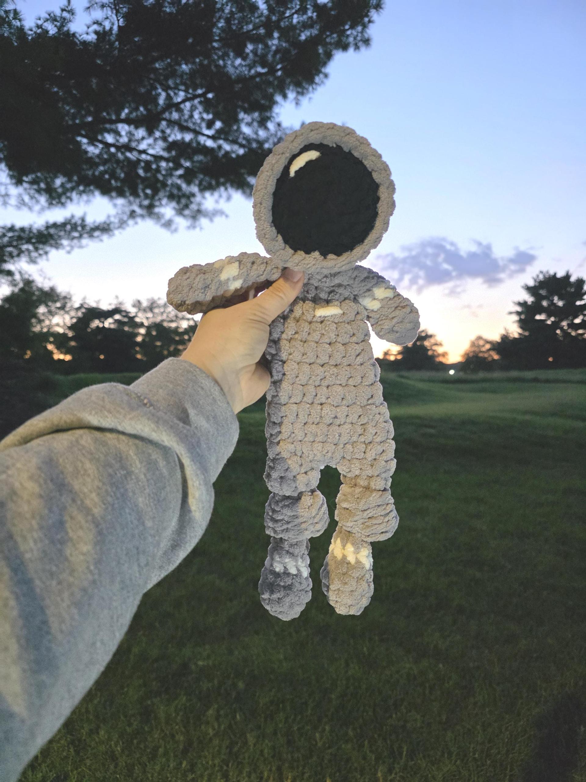 Astronaut Snuggler | Custom Handmade Crochet Plush | Outerspace lovey | Nursery theme baby shower gift