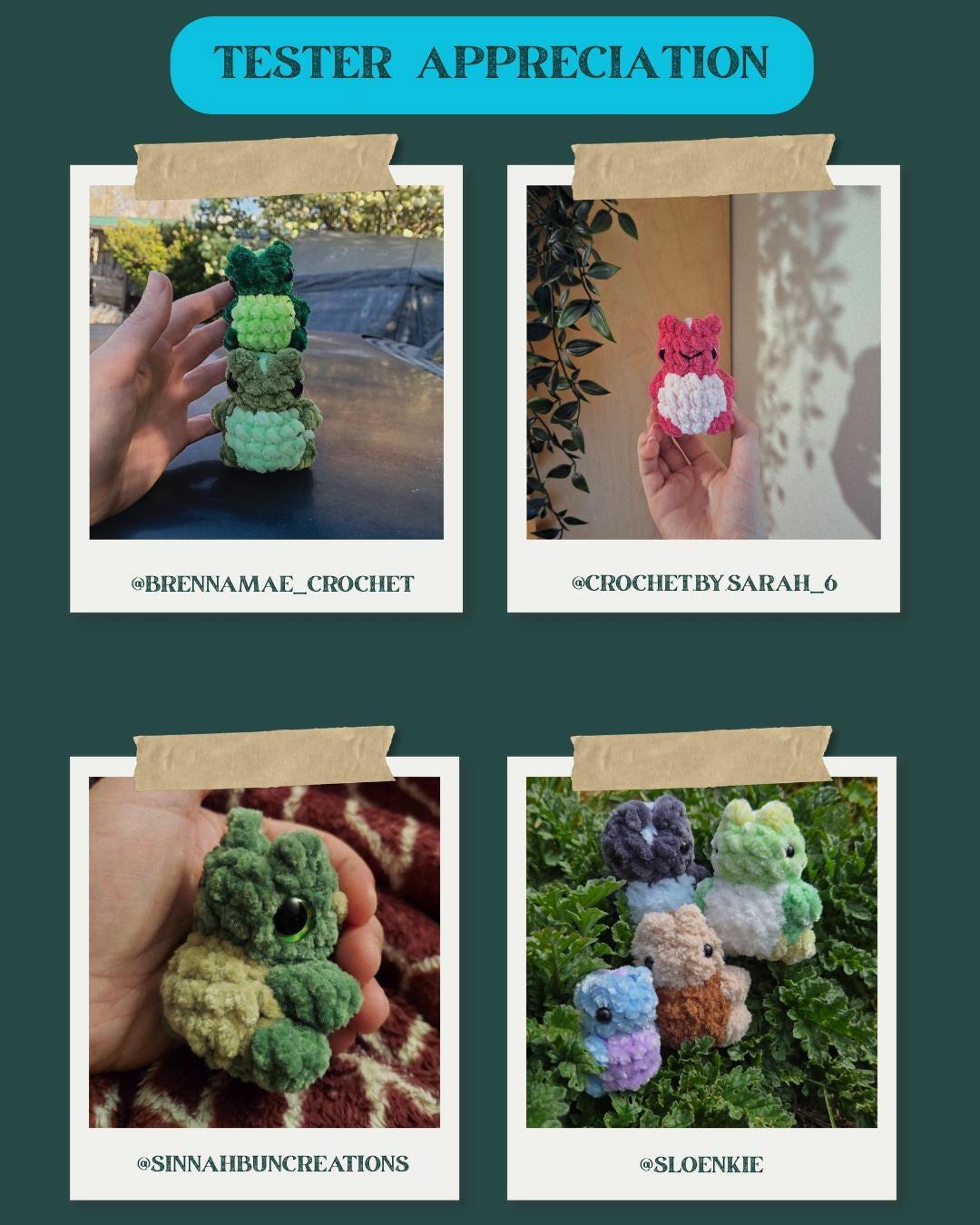 Pebbles the Shy Garden Mite No Sew Crochet Amigurumi Pattern thumbnail 4