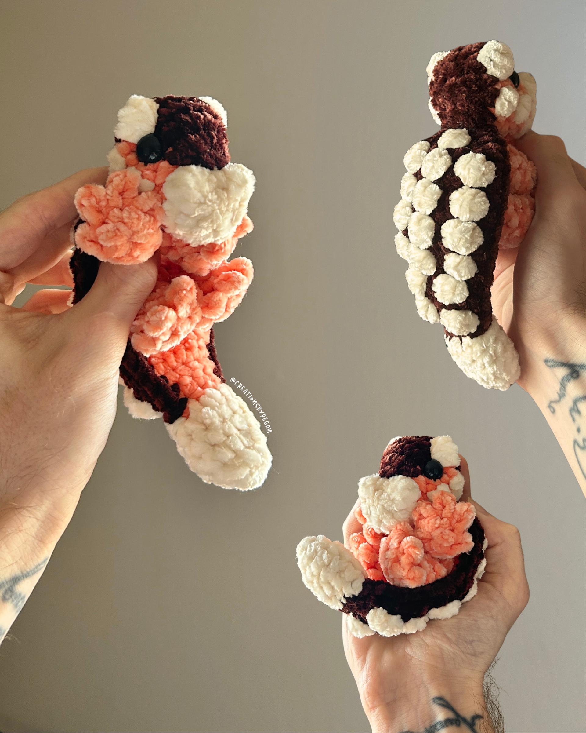 Ezra the Baby Ankylosaurus Snuggler No Sew Crochet Amigurumi Pattern thumbnail 2