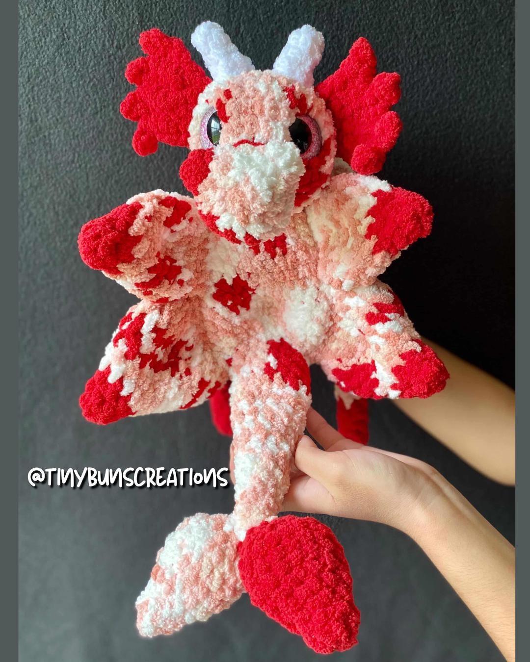 Echo the Water Dragon Snuggler Medium Sew Crochet Amigurumi Pattern thumbnail 10