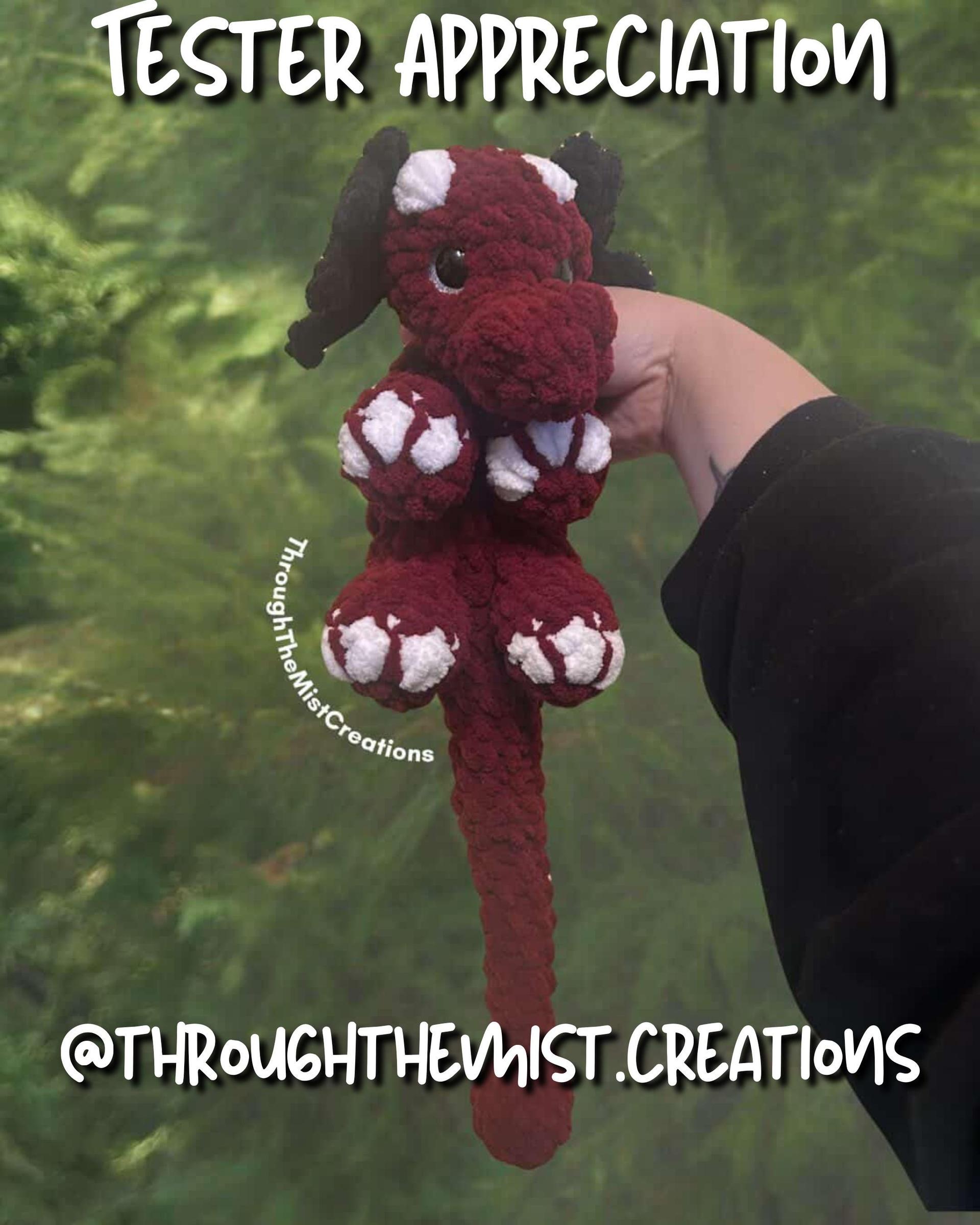Orbit the Dragon Snuggler Low Sew Crochet Amigurumi Pattern thumbnail 7