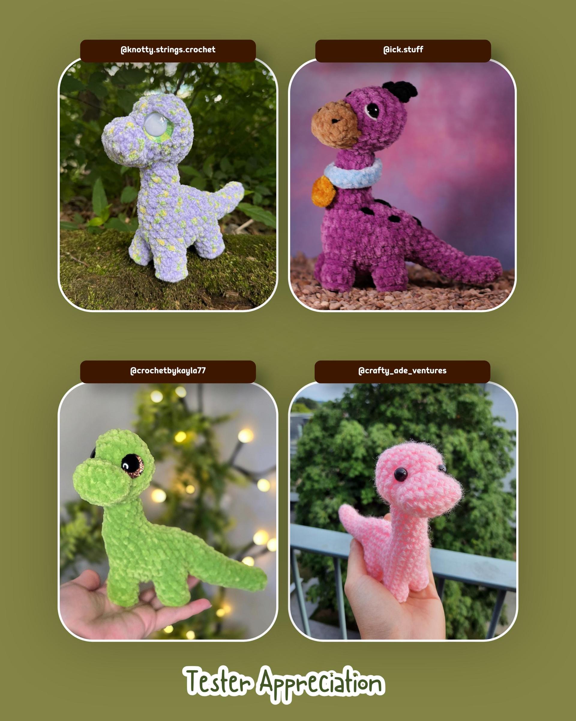Remi the Baby Brachiosaurus Standing Low Sew Crochet Amigurumi Pattern thumbnail 6