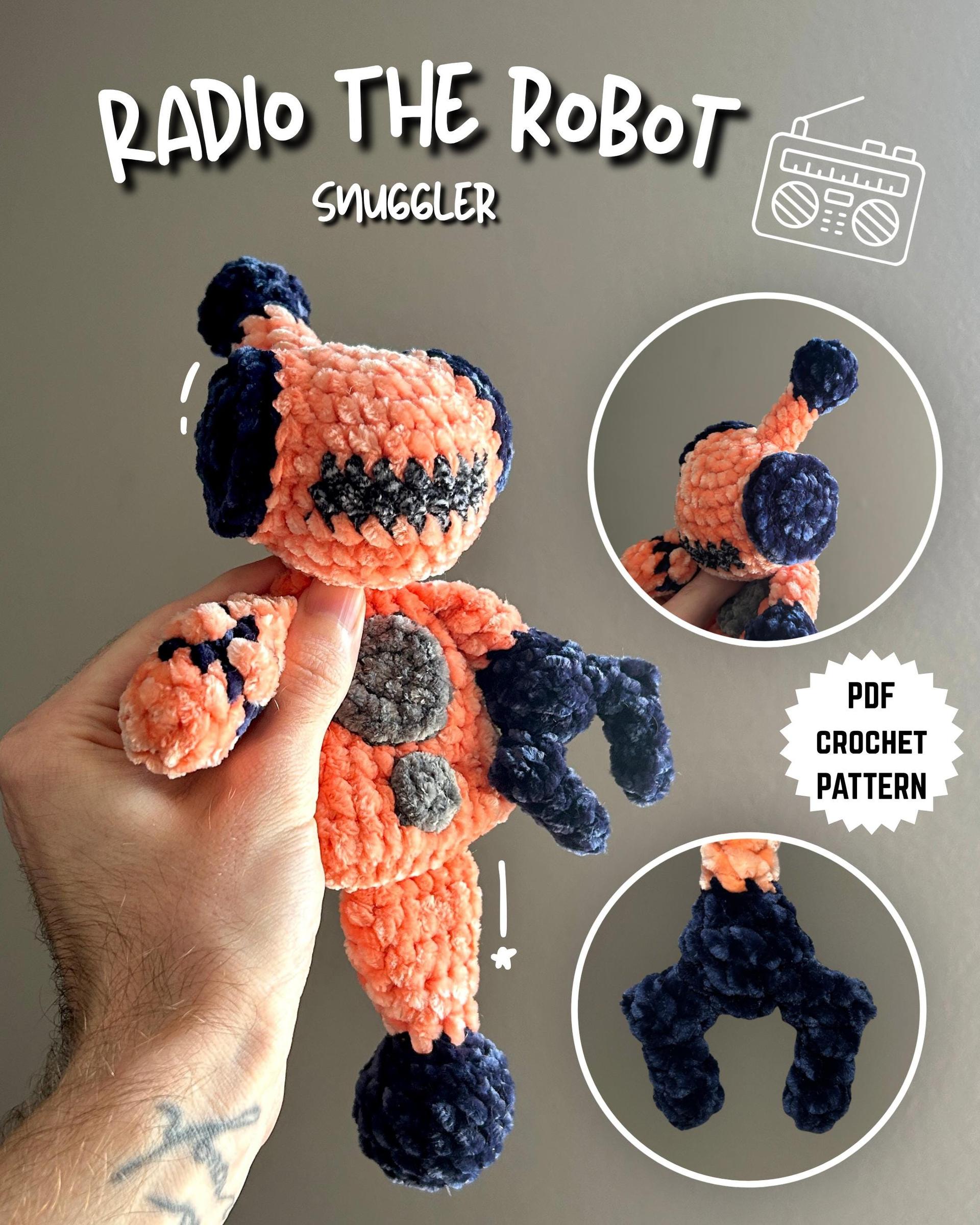 Radio the Robot Snuggler Crochet Amigurumi Pattern