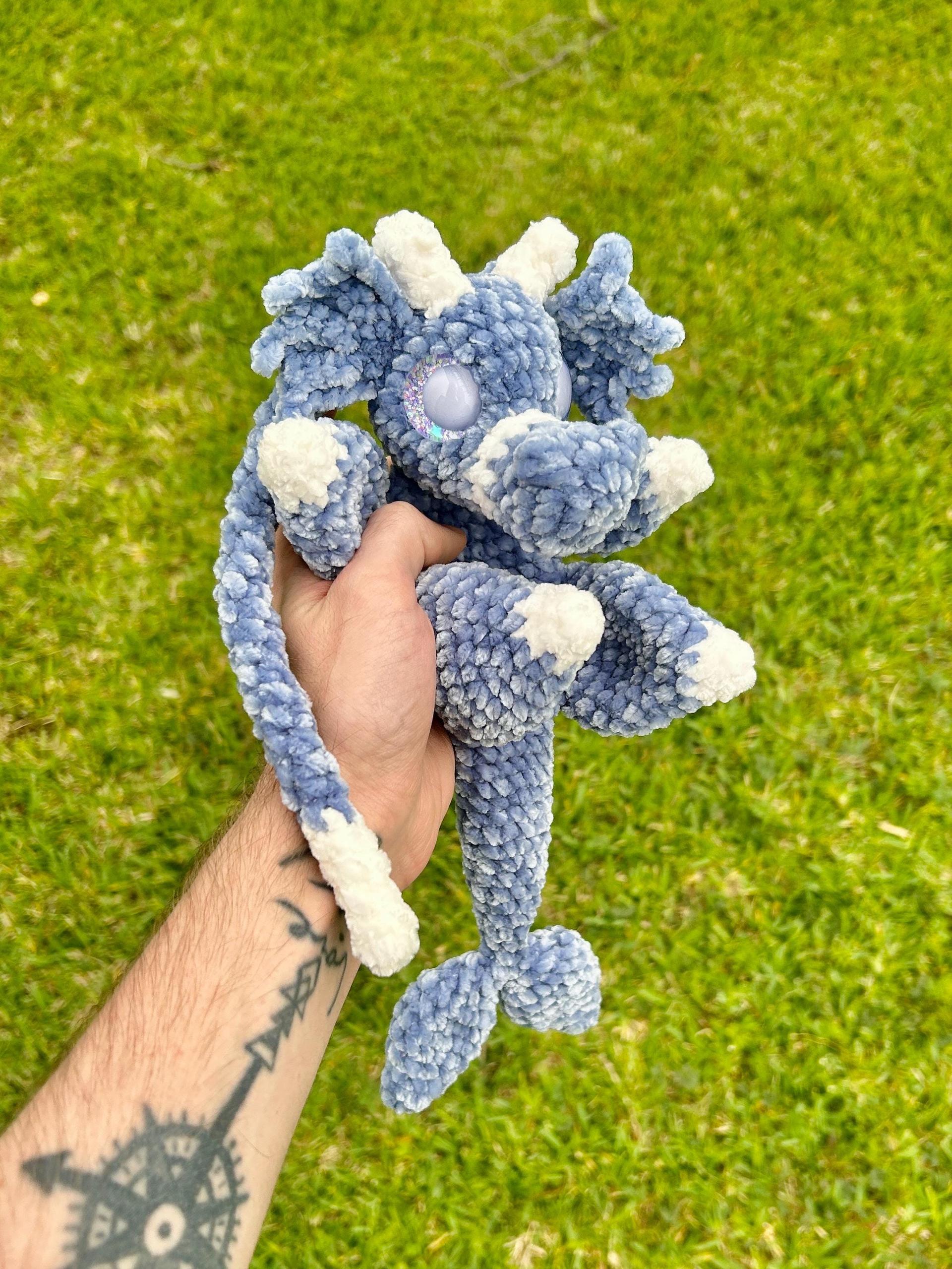 Echo the Water Dragon Snuggler Medium Sew Crochet Amigurumi Pattern thumbnail 2