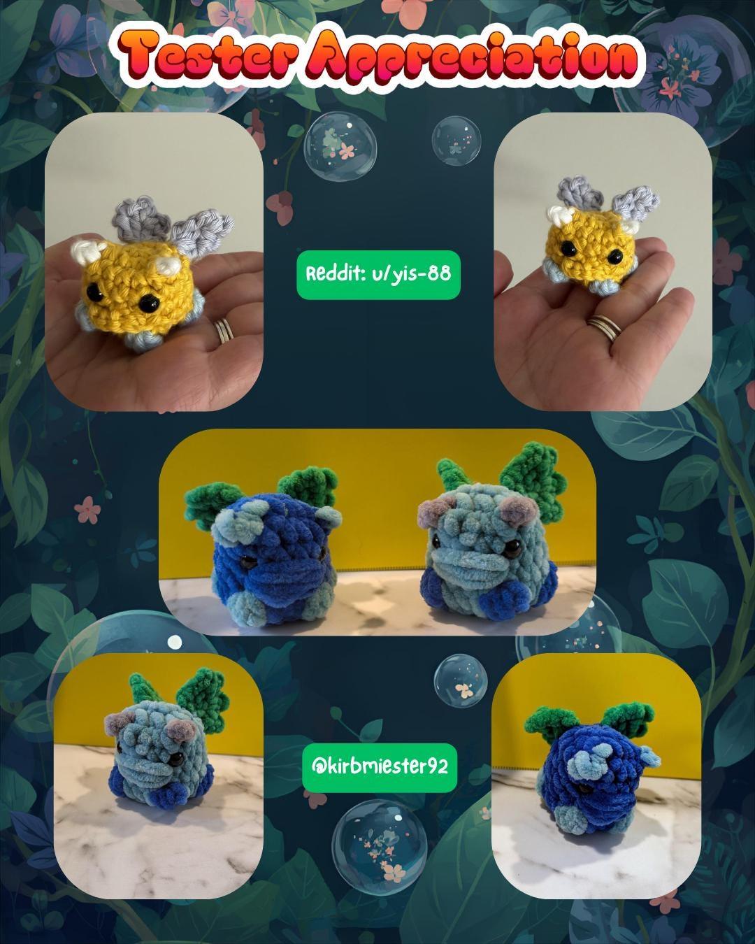 Bubble Dragon Mini No Sew Crochet Amigurumi Pattern thumbnail 4