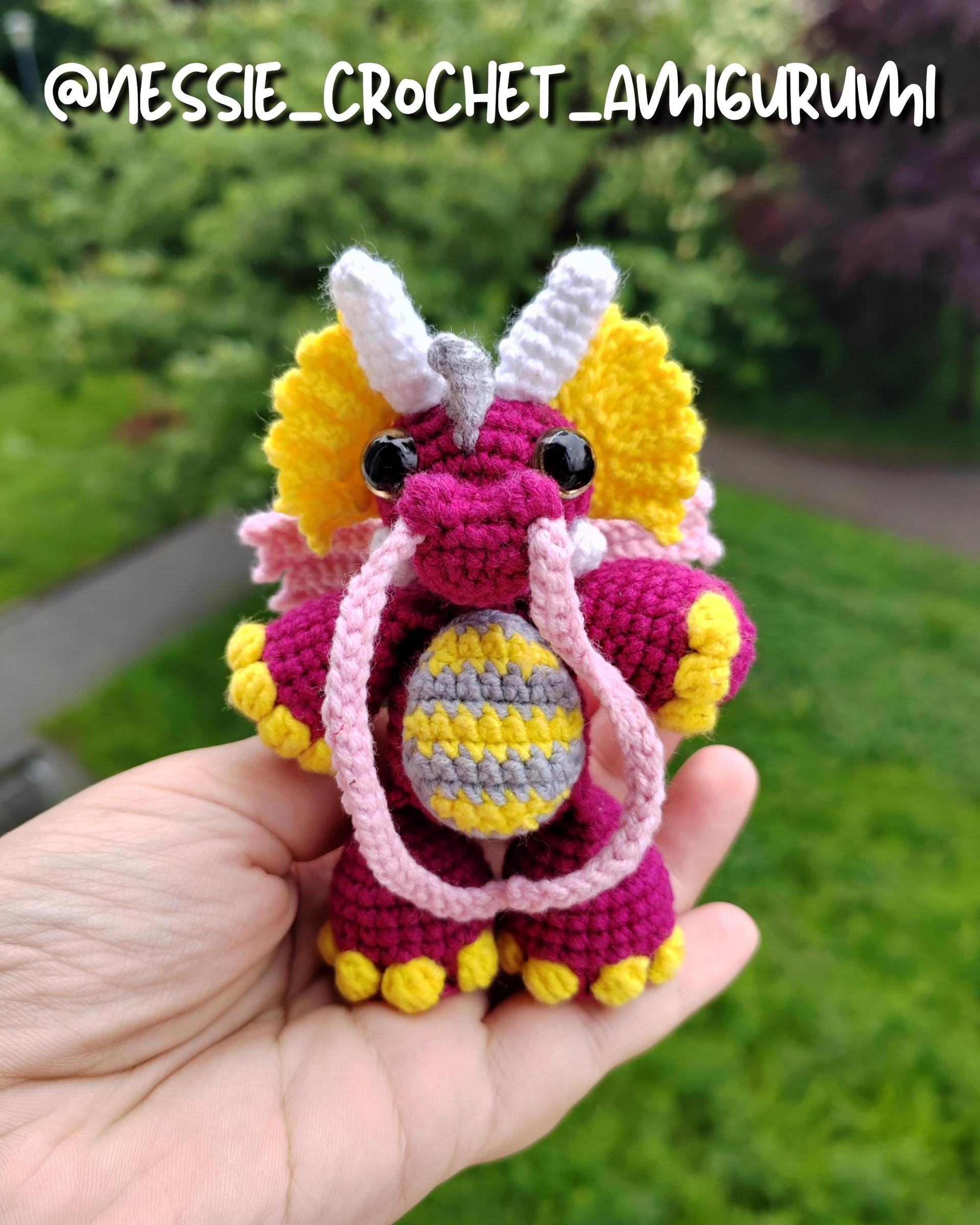 Lumi the Dragon Medium Sew Crochet Amigurumi Pattern thumbnail 7