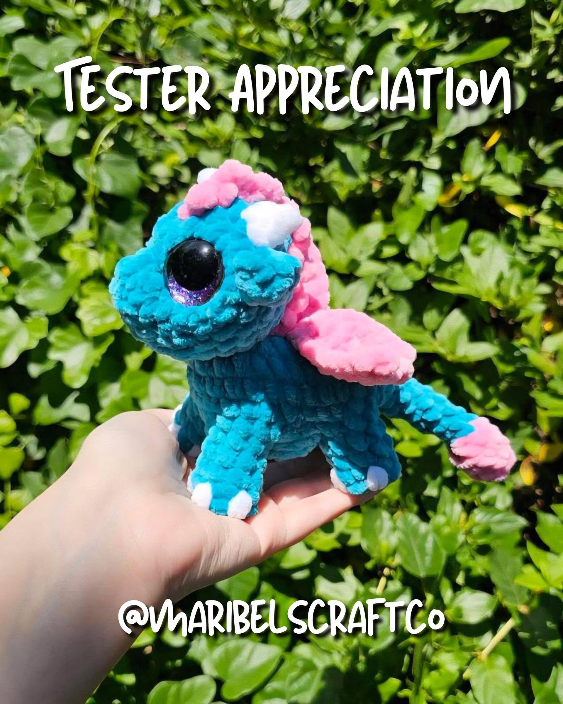 Lily the Baby Dragon Standing Low Sew Crochet Amigurumi Pattern thumbnail 7