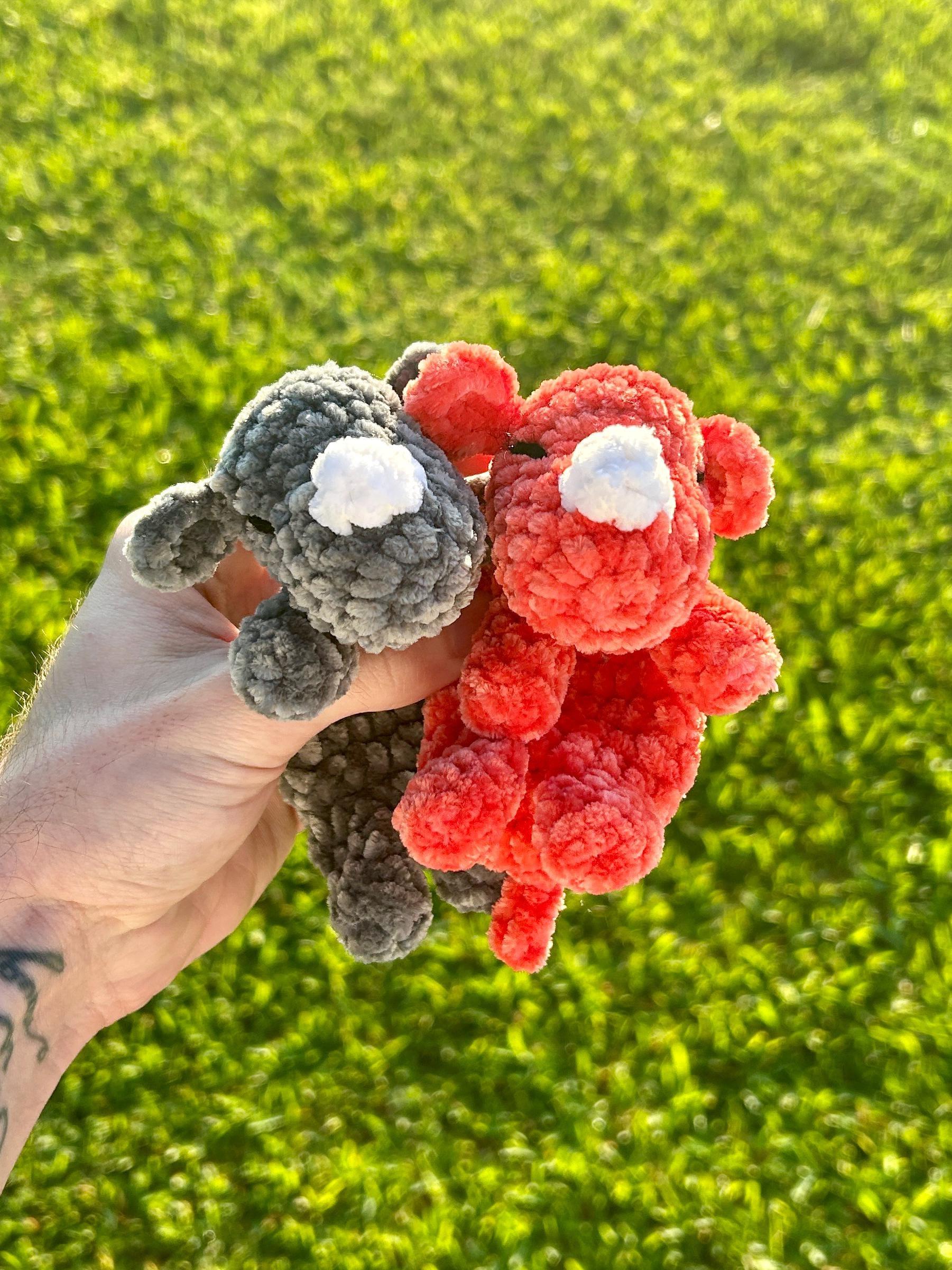 Rhino Mini Snuggler No Sew Crochet Amigurumi Pattern thumbnail 4