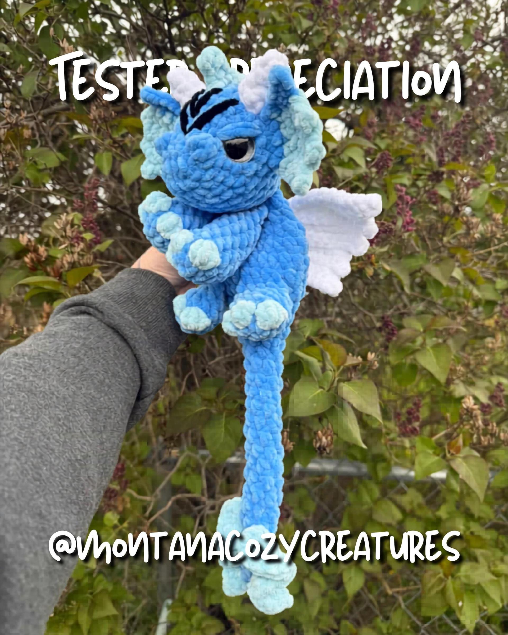 Arbor the Dragon Snuggler Low Sew Crochet Amigurumi Pattern thumbnail 10