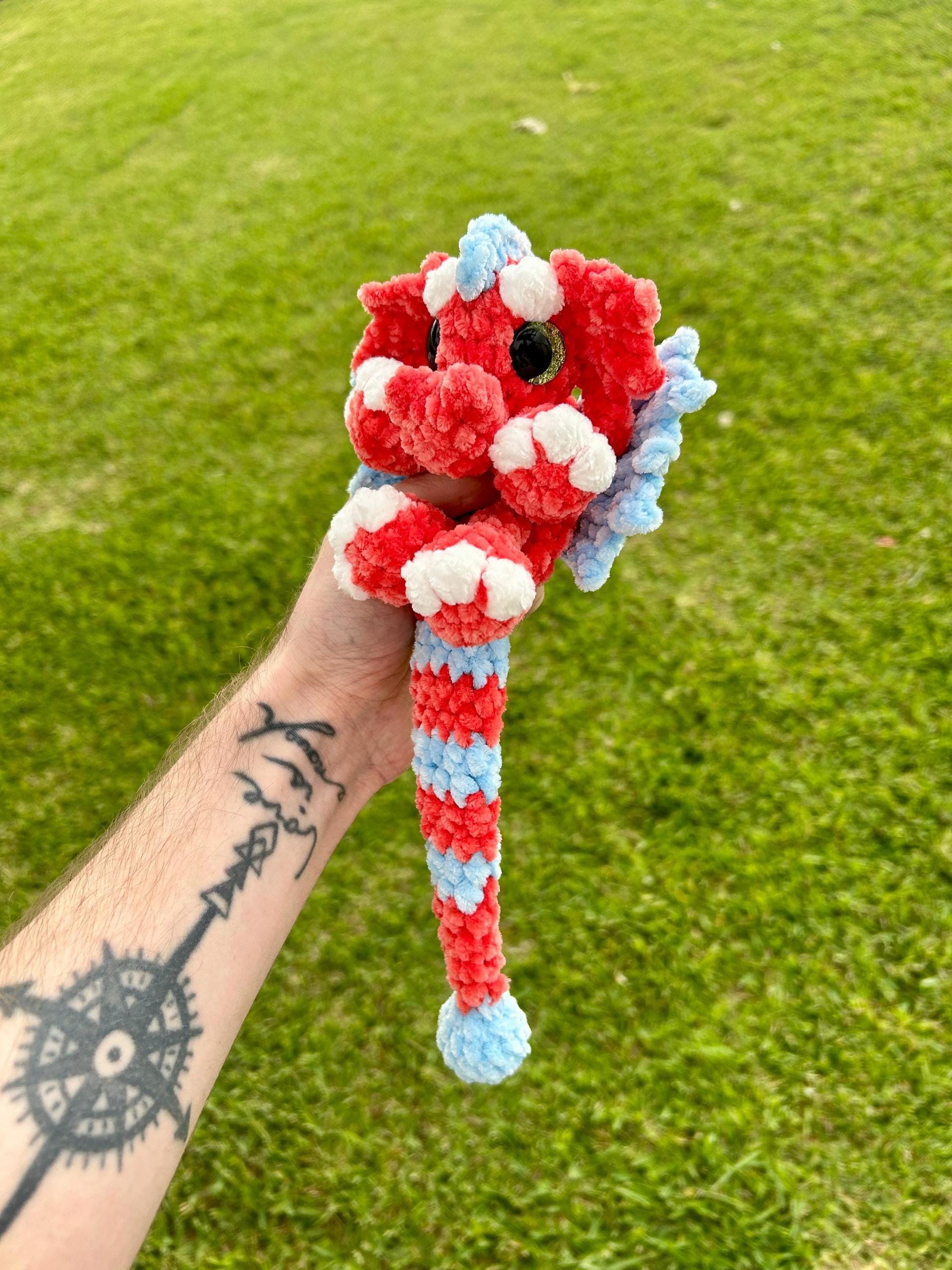 Orbit the Dragon Snuggler Low Sew Crochet Amigurumi Pattern thumbnail 2