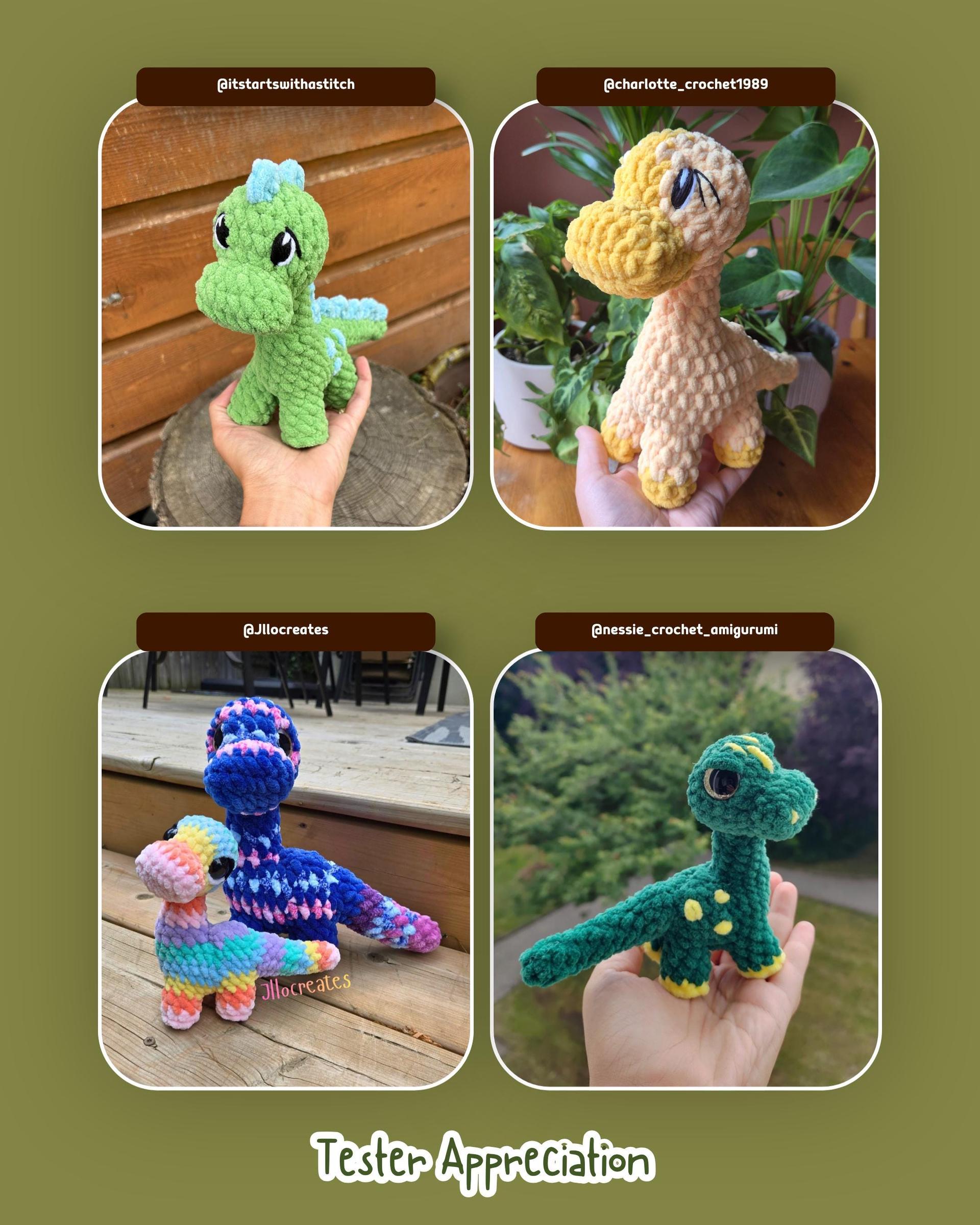 Remi the Baby Brachiosaurus Standing Low Sew Crochet Amigurumi Pattern thumbnail 5