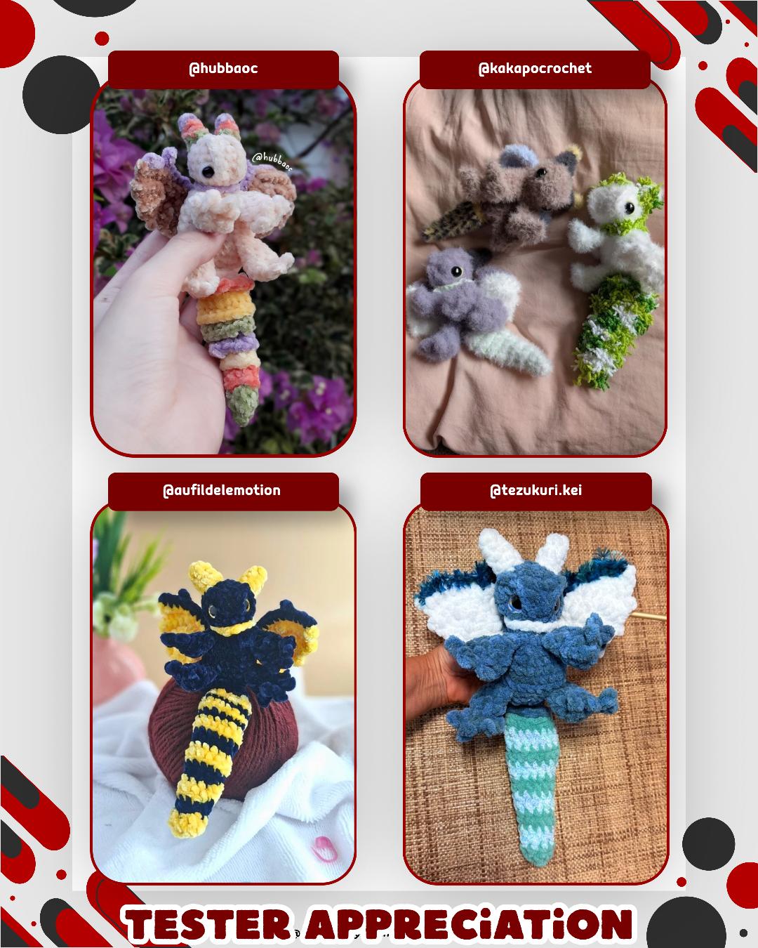 Rex the Dragon Snuggler Low Sew Crochet Amigurumi Pattern thumbnail 4