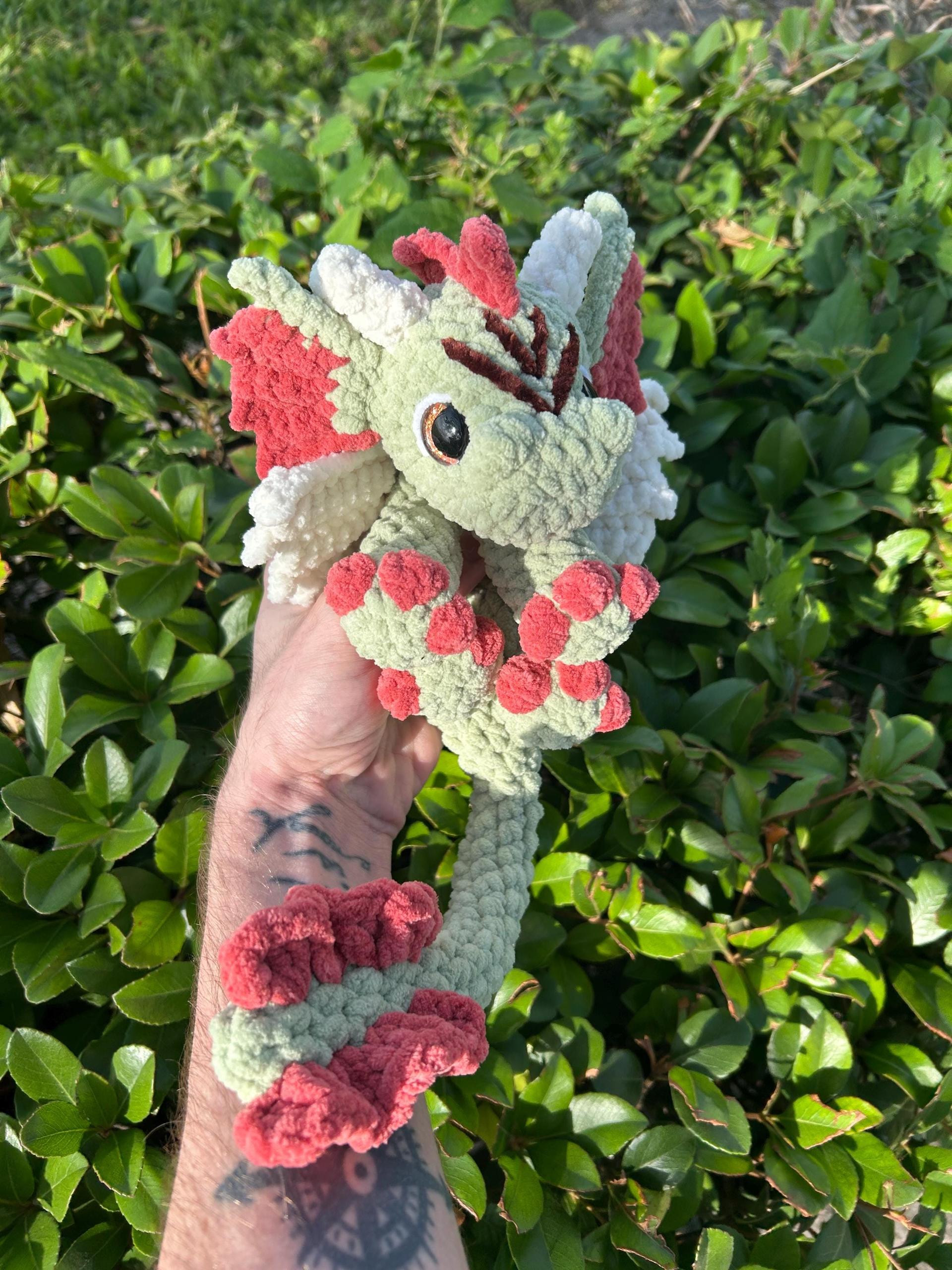 Arbor the Dragon Snuggler Low Sew Crochet Amigurumi Pattern thumbnail 4