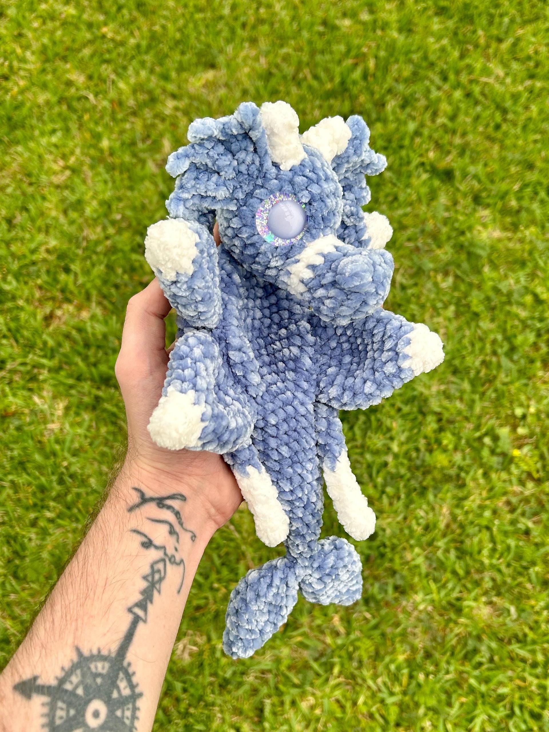 Echo the Water Dragon Snuggler Medium Sew Crochet Amigurumi Pattern thumbnail 4
