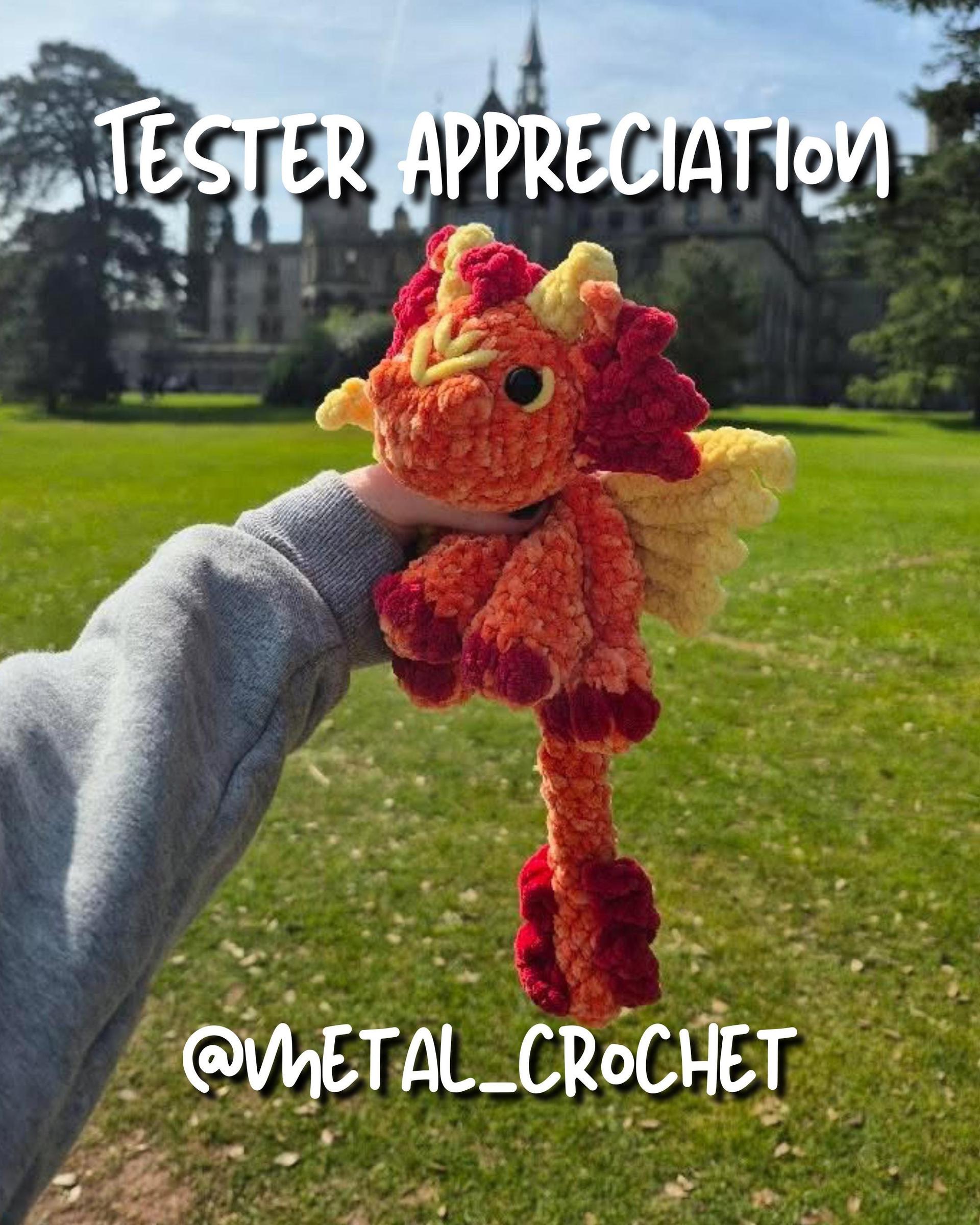 Arbor the Dragon Snuggler Low Sew Crochet Amigurumi Pattern thumbnail 9