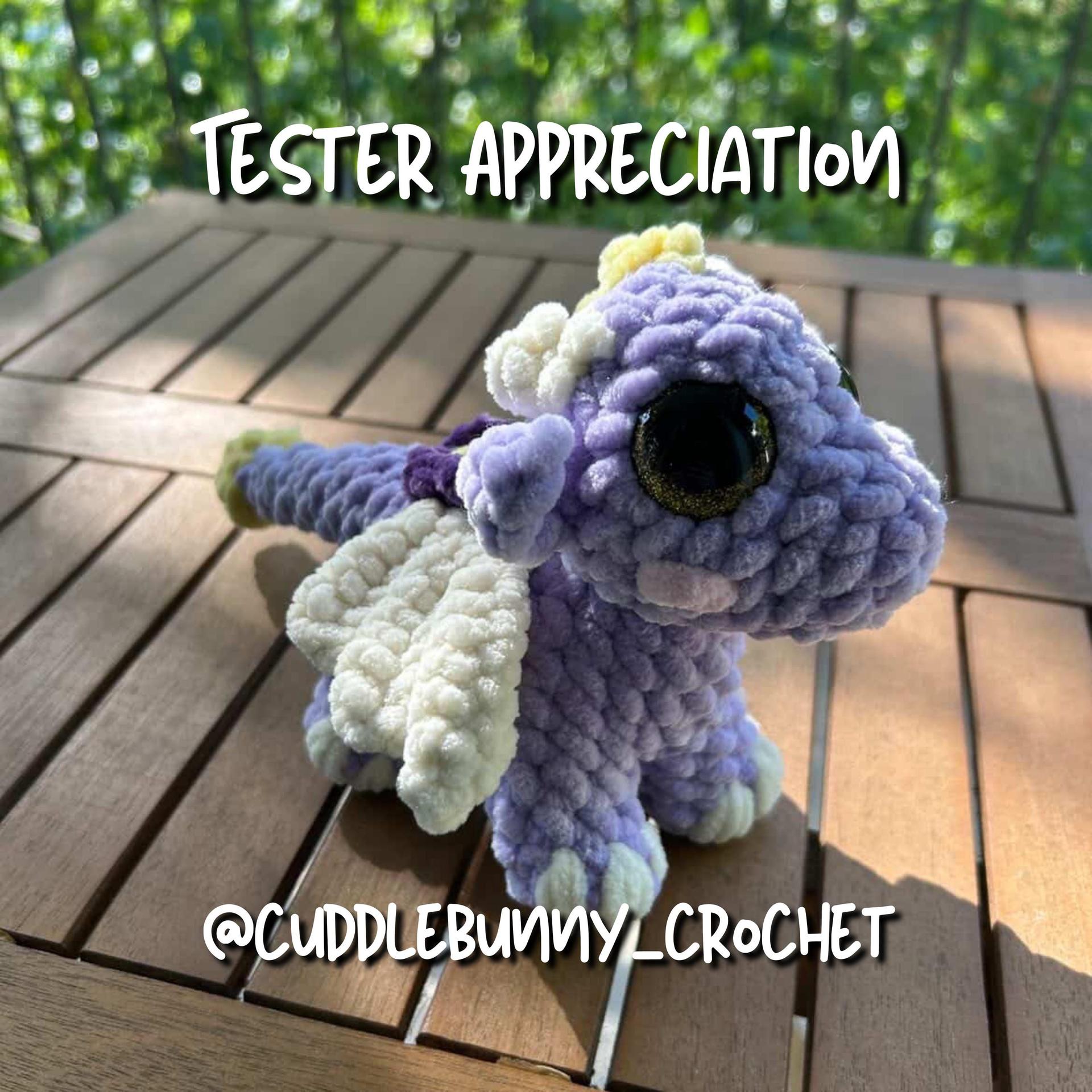 Lily the Baby Dragon Standing Low Sew Crochet Amigurumi Pattern thumbnail 9