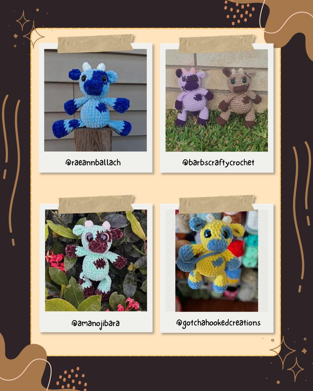 Nibbles the Cow Low Sew Crochet Amigurumi Pattern thumbnail 6