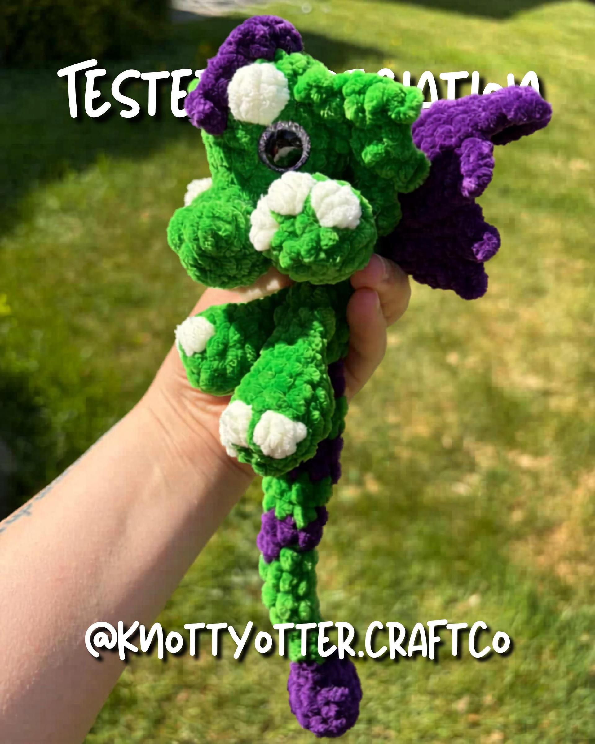 Orbit the Dragon Snuggler Low Sew Crochet Amigurumi Pattern thumbnail 8