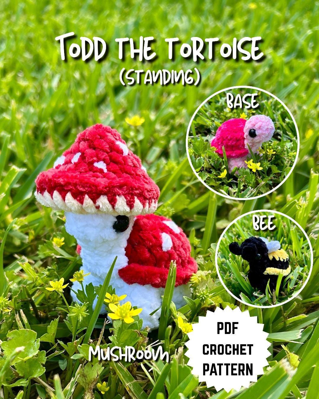 Todd the Tortoise Standing Crochet Amigurumi Pattern