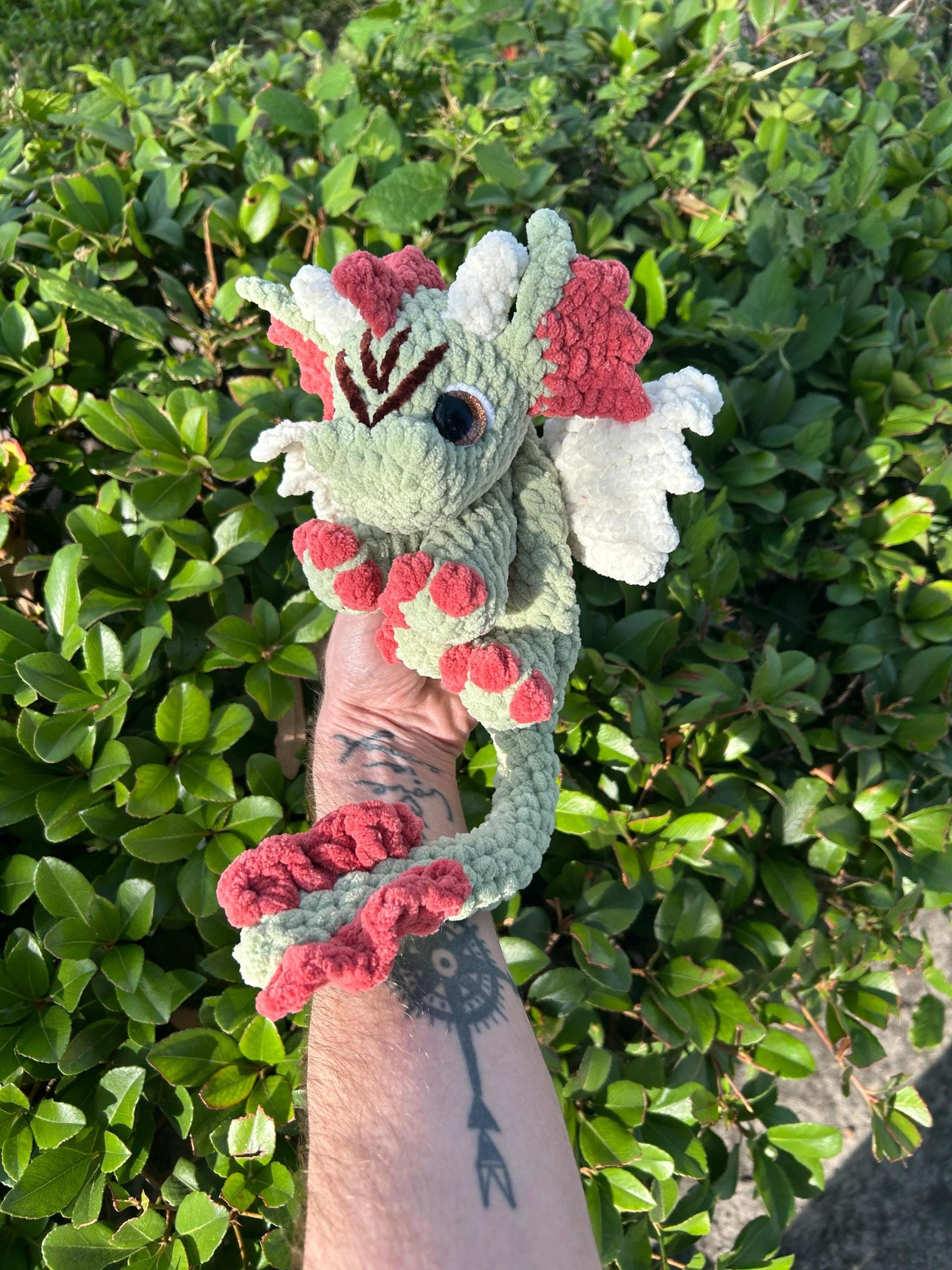Arbor the Dragon Snuggler Low Sew Crochet Amigurumi Pattern thumbnail 5