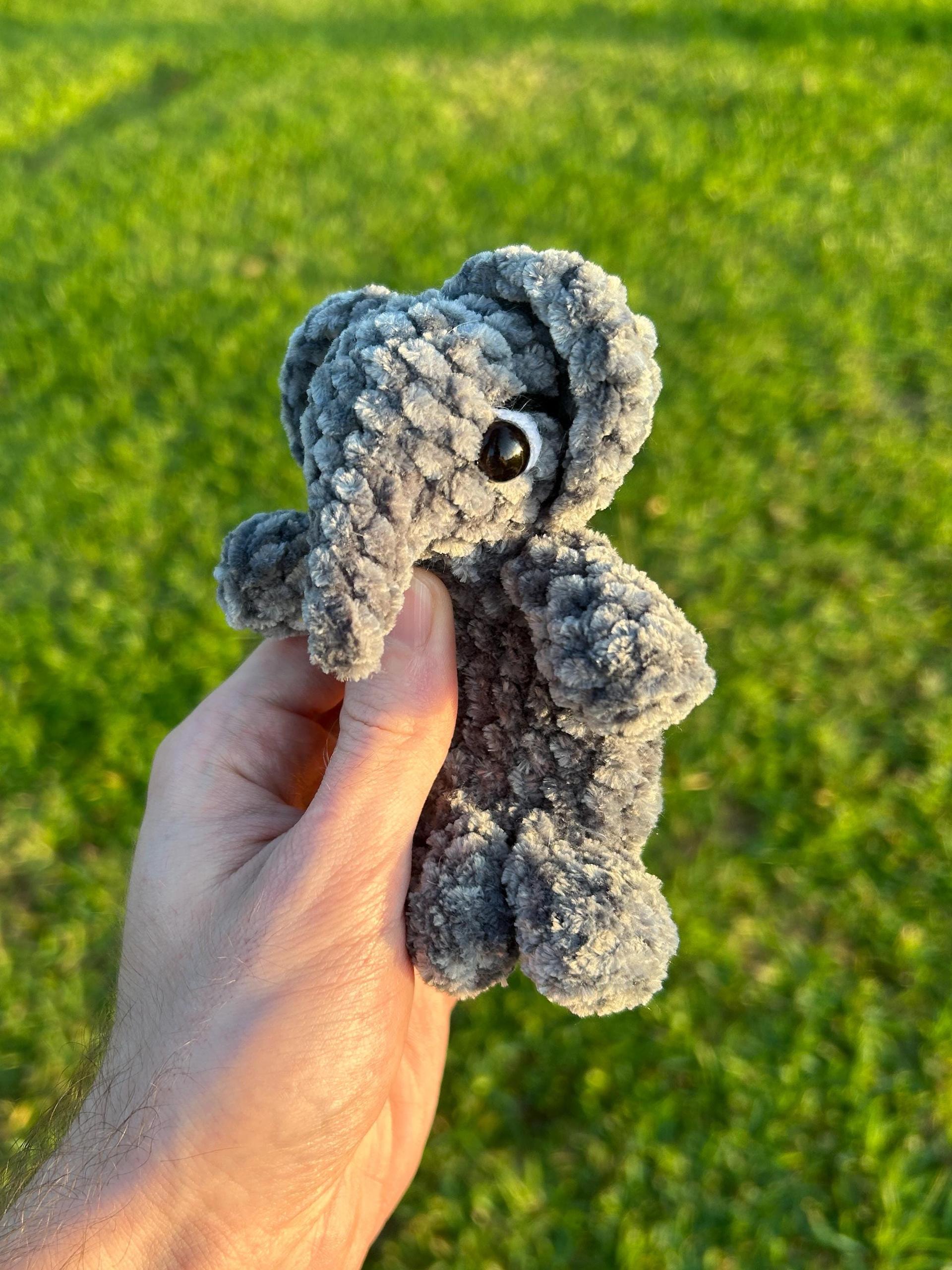 Penny the Mini Elephant Snuggler No Sew Crochet Amigurumi Pattern thumbnail 3