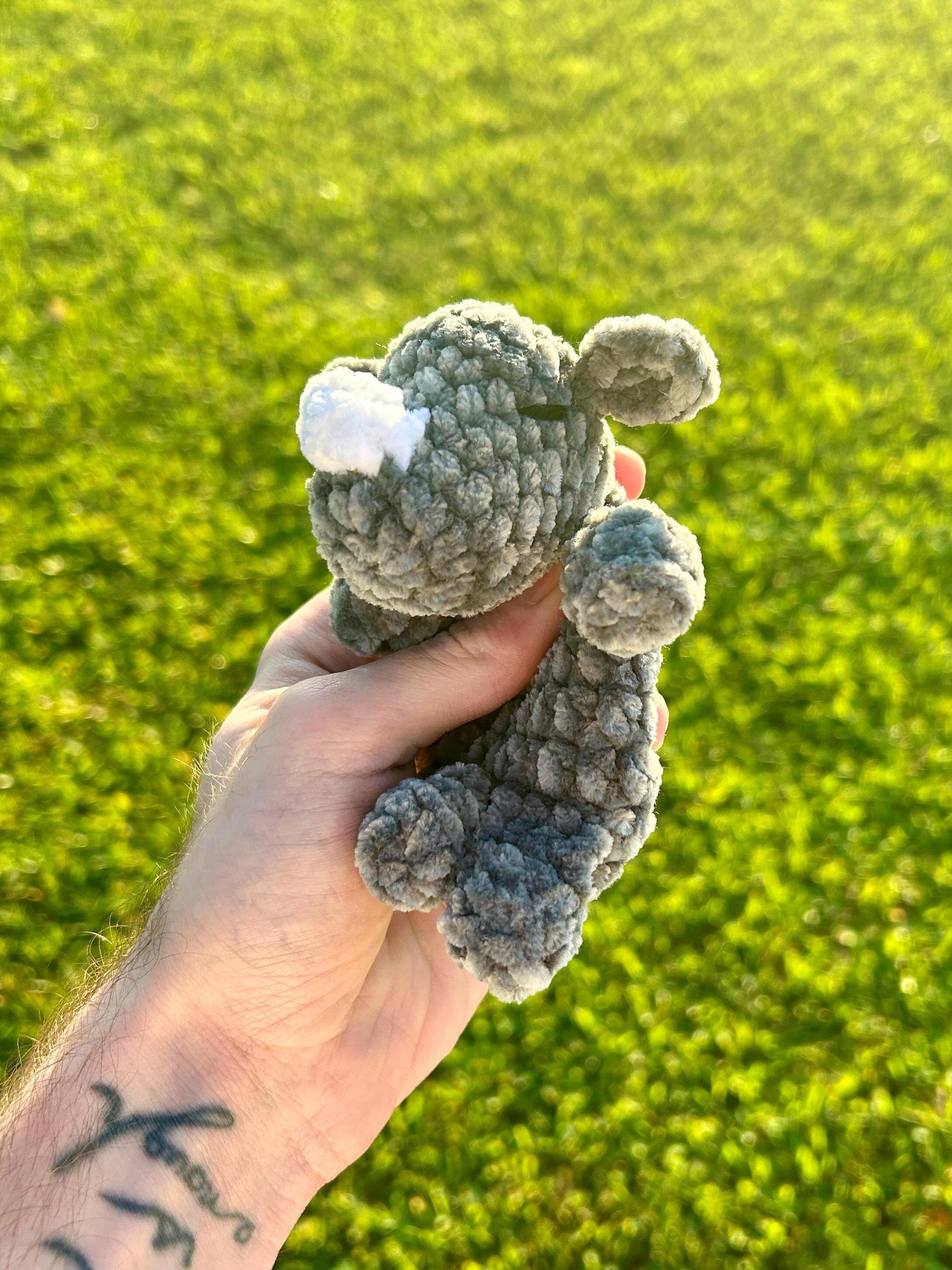 Rhino Mini Snuggler No Sew Crochet Amigurumi Pattern thumbnail 2