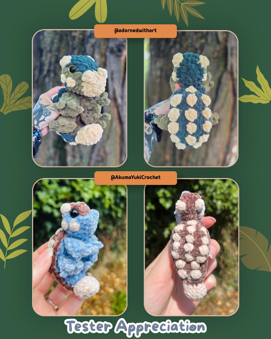 Ezra the Baby Ankylosaurus Snuggler No Sew Crochet Amigurumi Pattern thumbnail 6