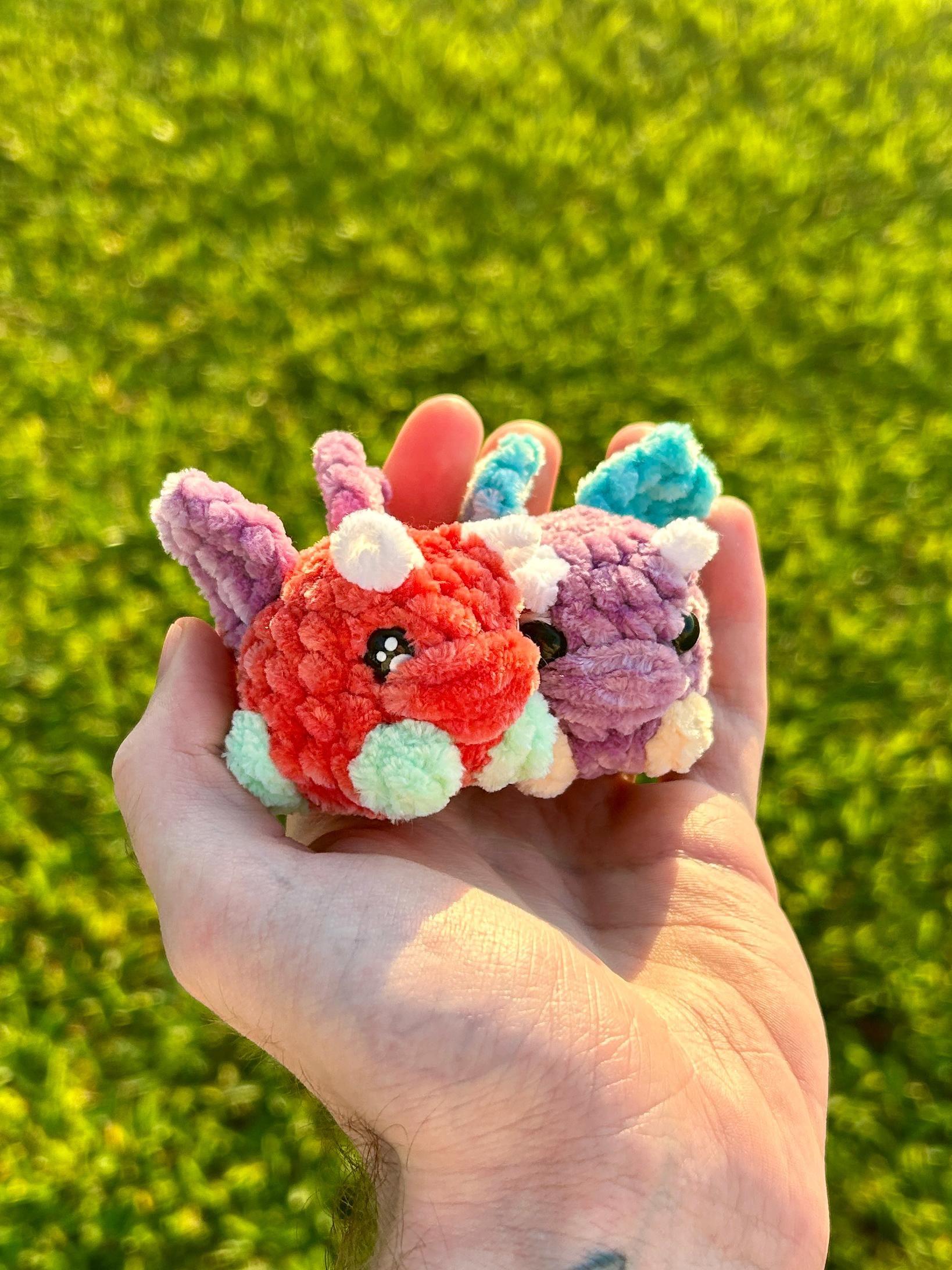 Bubble Dragon Mini No Sew Crochet Amigurumi Pattern thumbnail 3