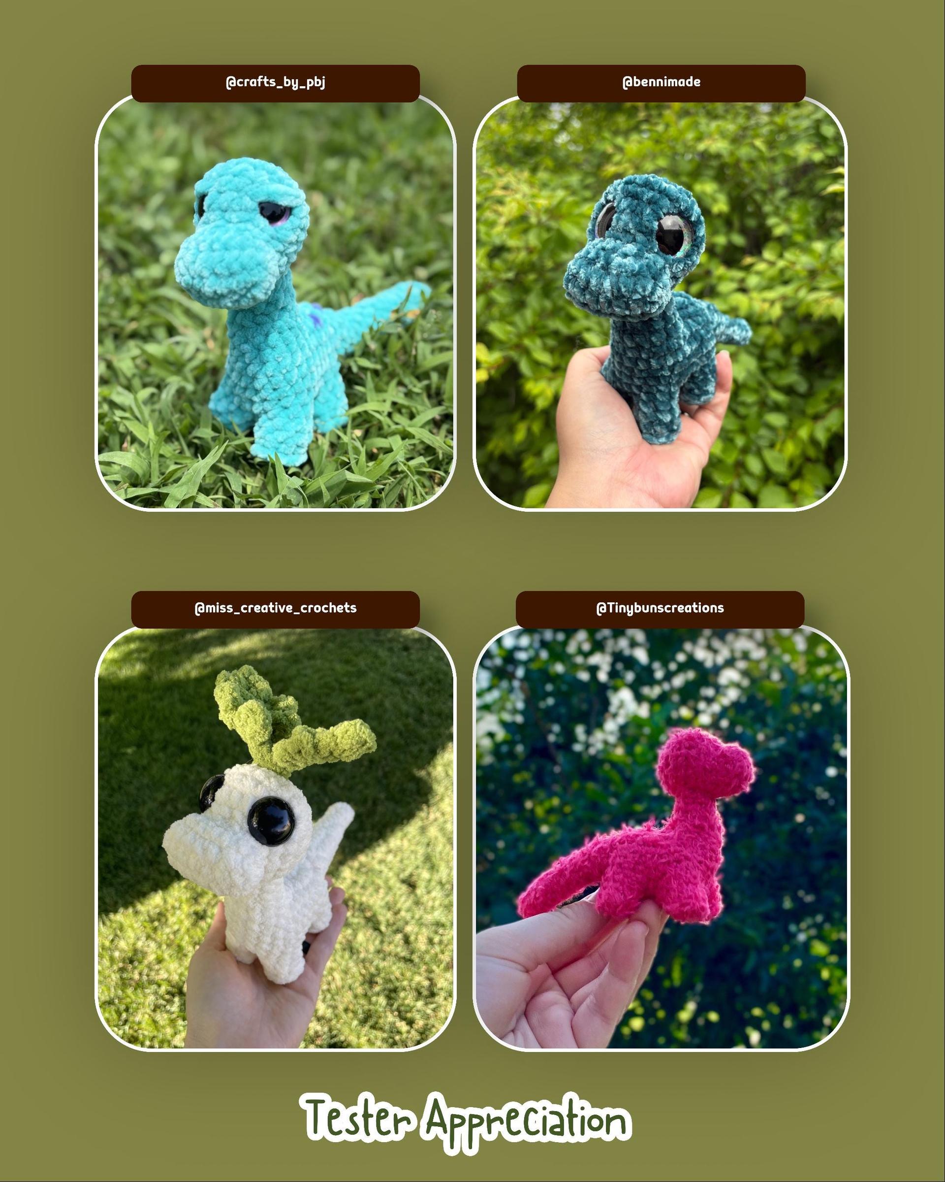 Remi the Baby Brachiosaurus Standing Low Sew Crochet Amigurumi Pattern thumbnail 8