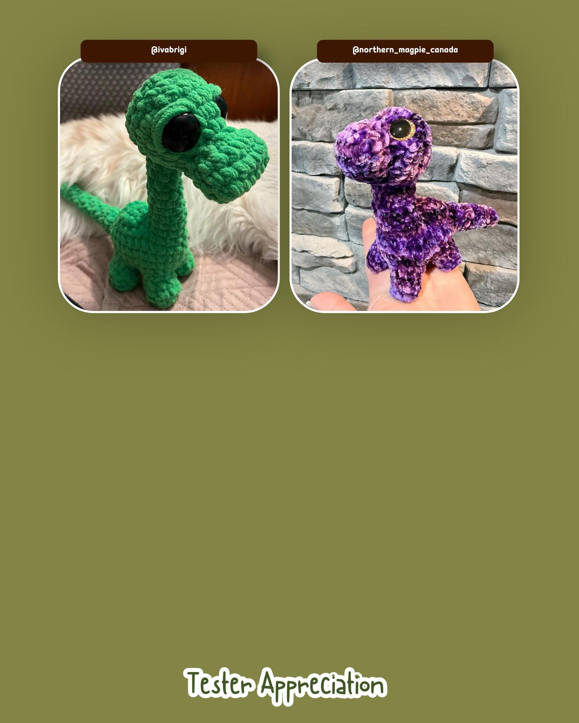 Remi the Baby Brachiosaurus Standing Low Sew Crochet Amigurumi Pattern thumbnail 9