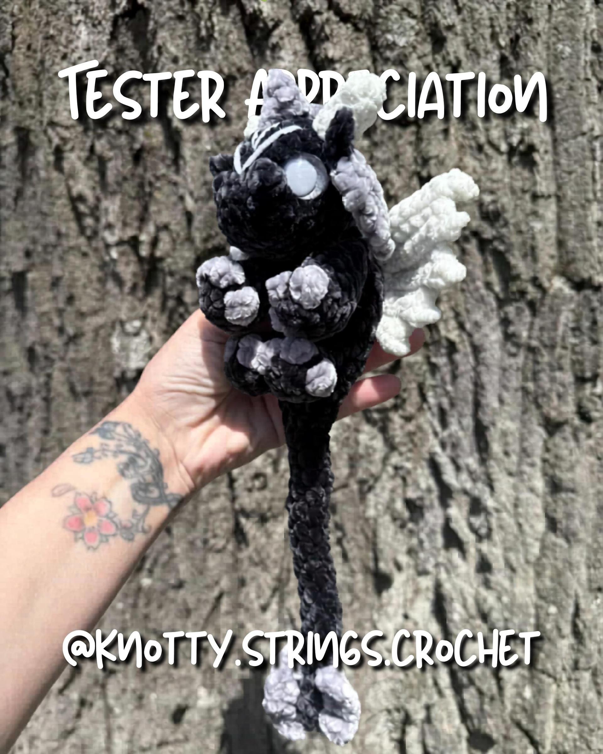 Arbor the Dragon Snuggler Low Sew Crochet Amigurumi Pattern thumbnail 8