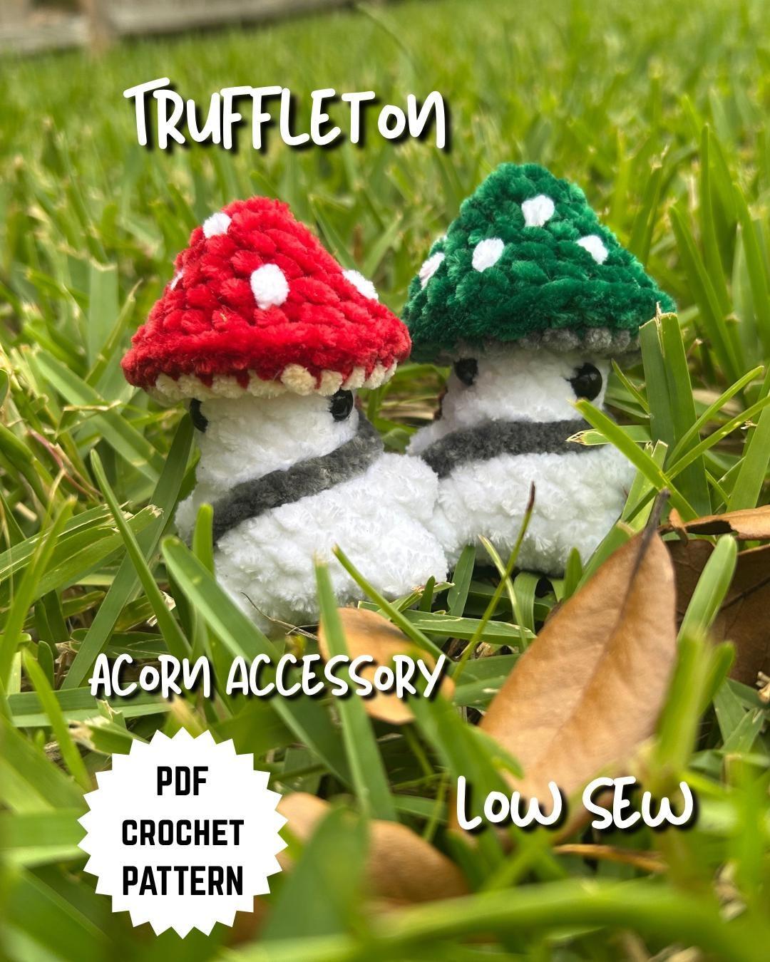 Truffleton the Mushroom Adventurer Low Sew Crochet Amigurumi Pattern