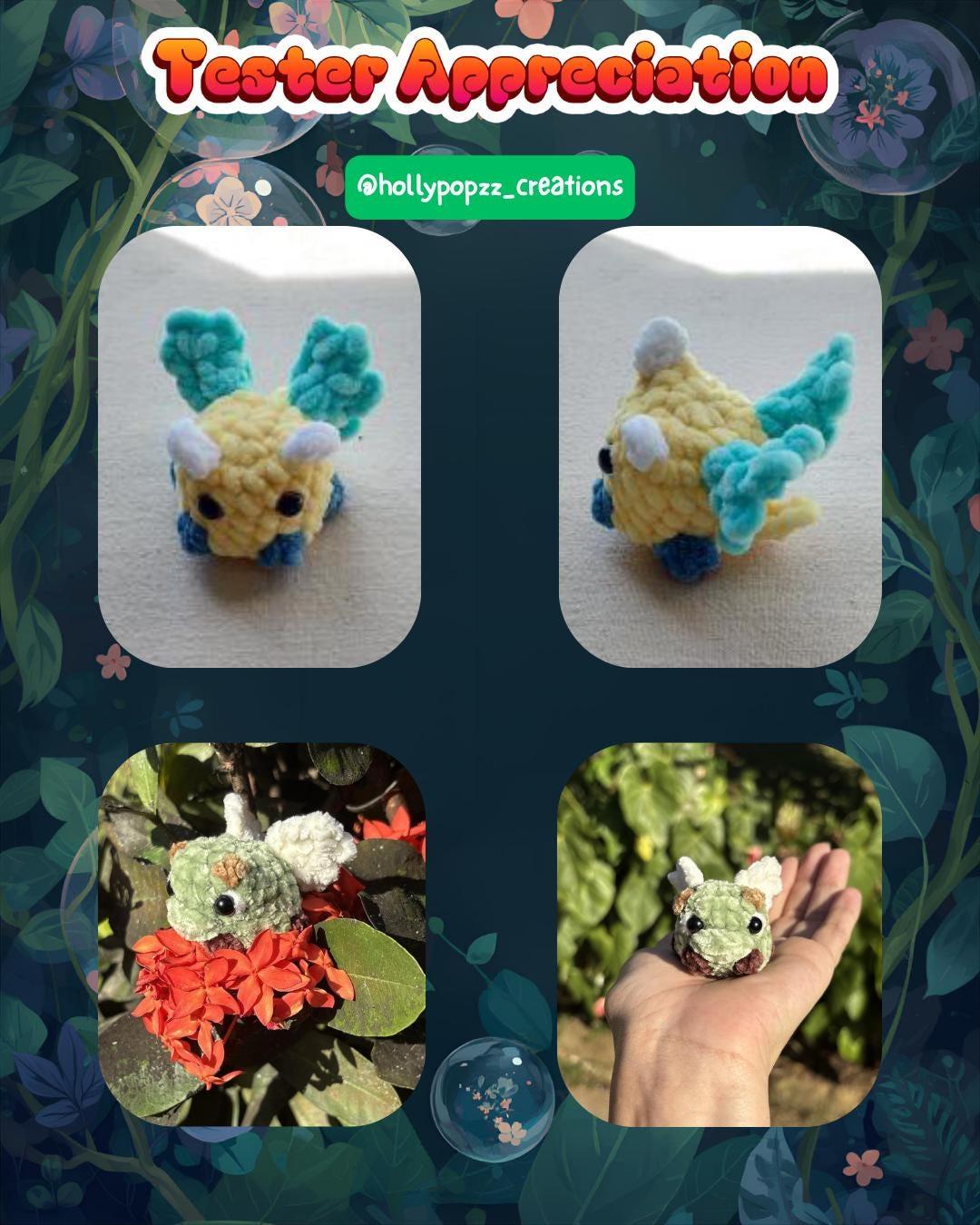 Bubble Dragon Mini No Sew Crochet Amigurumi Pattern thumbnail 5