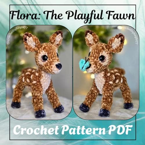 Flora: The Playful Fawn Crochet Pattern PDF