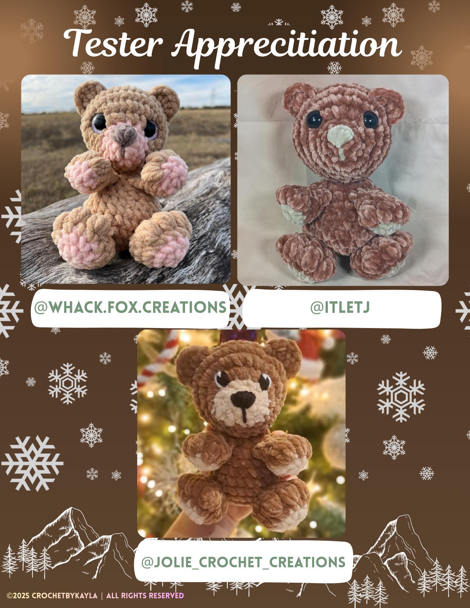 Bubba the Bear Crochet Pattern PDF thumbnail 6