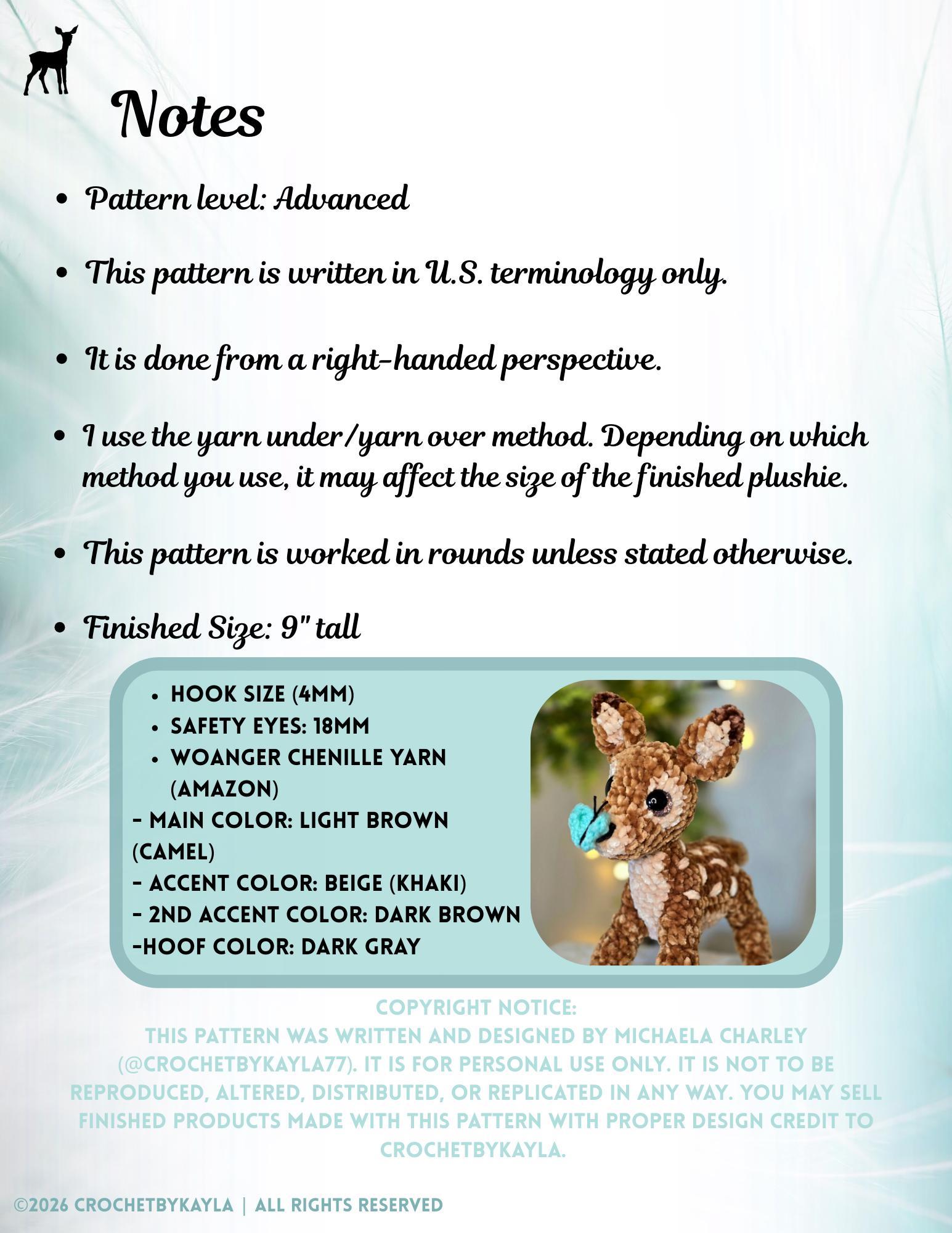Flora: The Playful Fawn Crochet Pattern PDF thumbnail 3