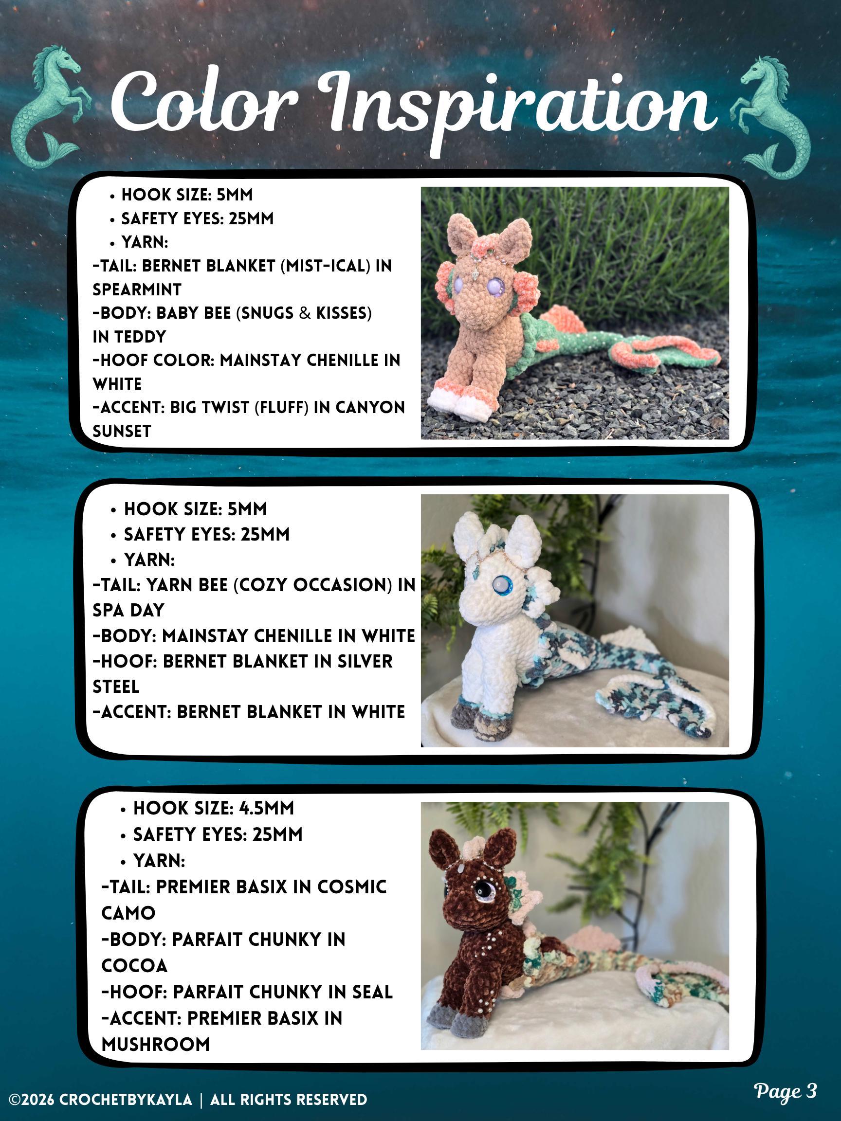 Kalliope the Hippocampus Crochet Pattern PDF thumbnail 4
