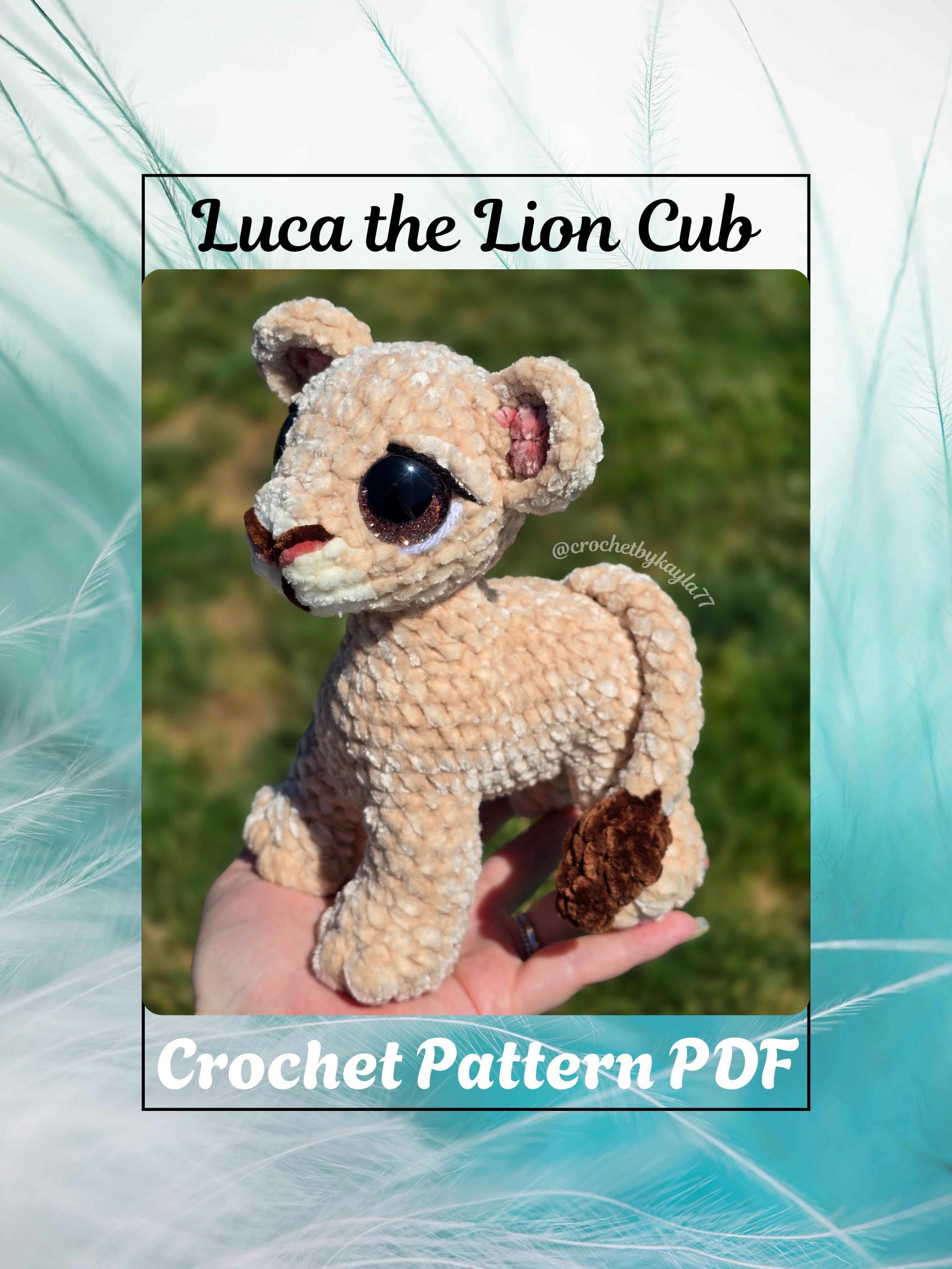 Luca the Lion Cub Crochet Pattern PDF