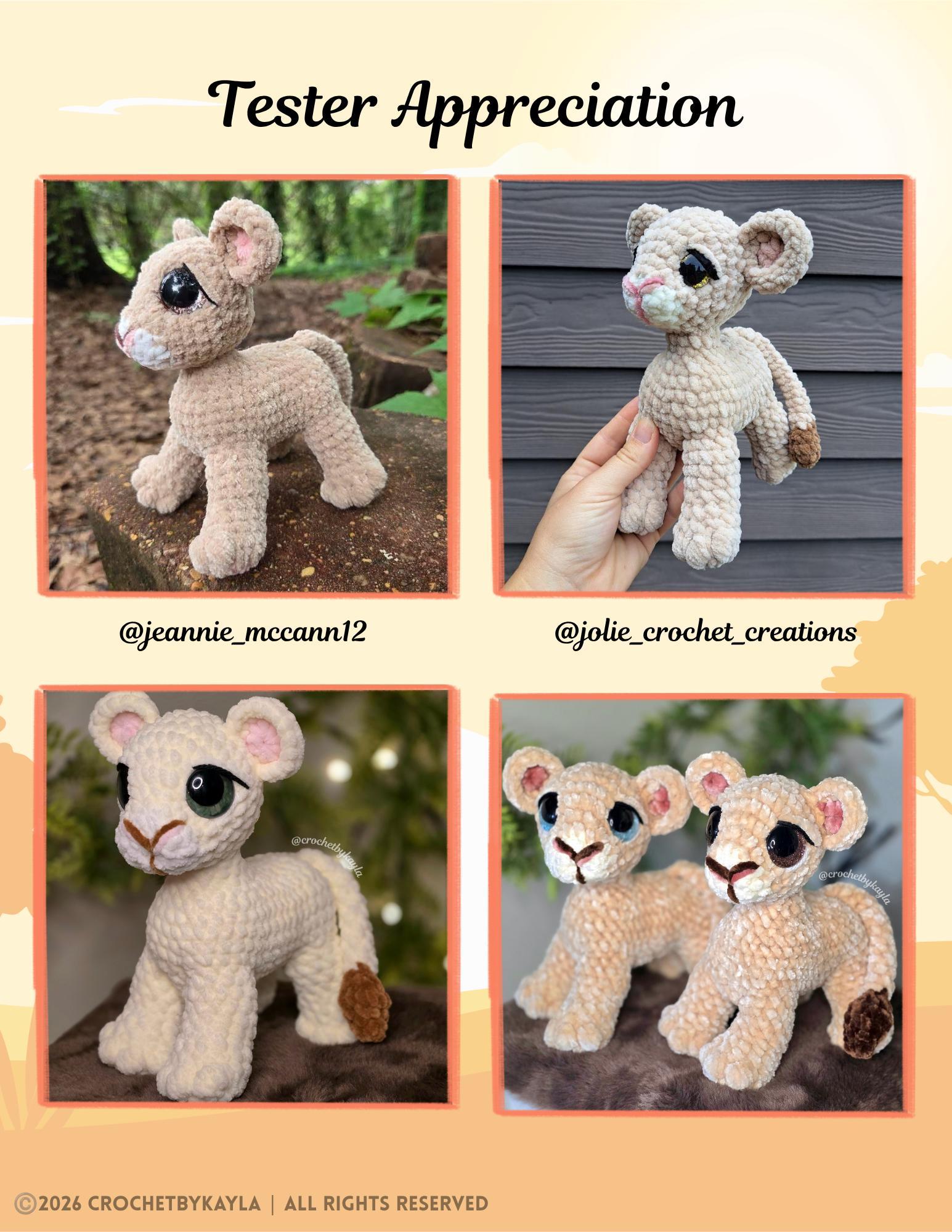 Luca the Lion Cub Crochet Pattern PDF thumbnail 9