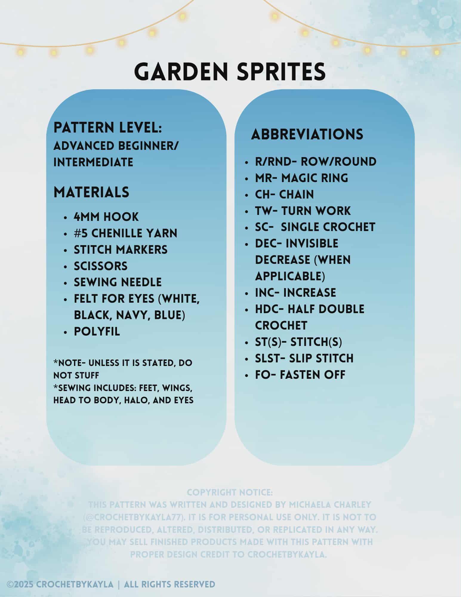 Garden Sprites Bundle Crochet Pattern PDF thumbnail 2