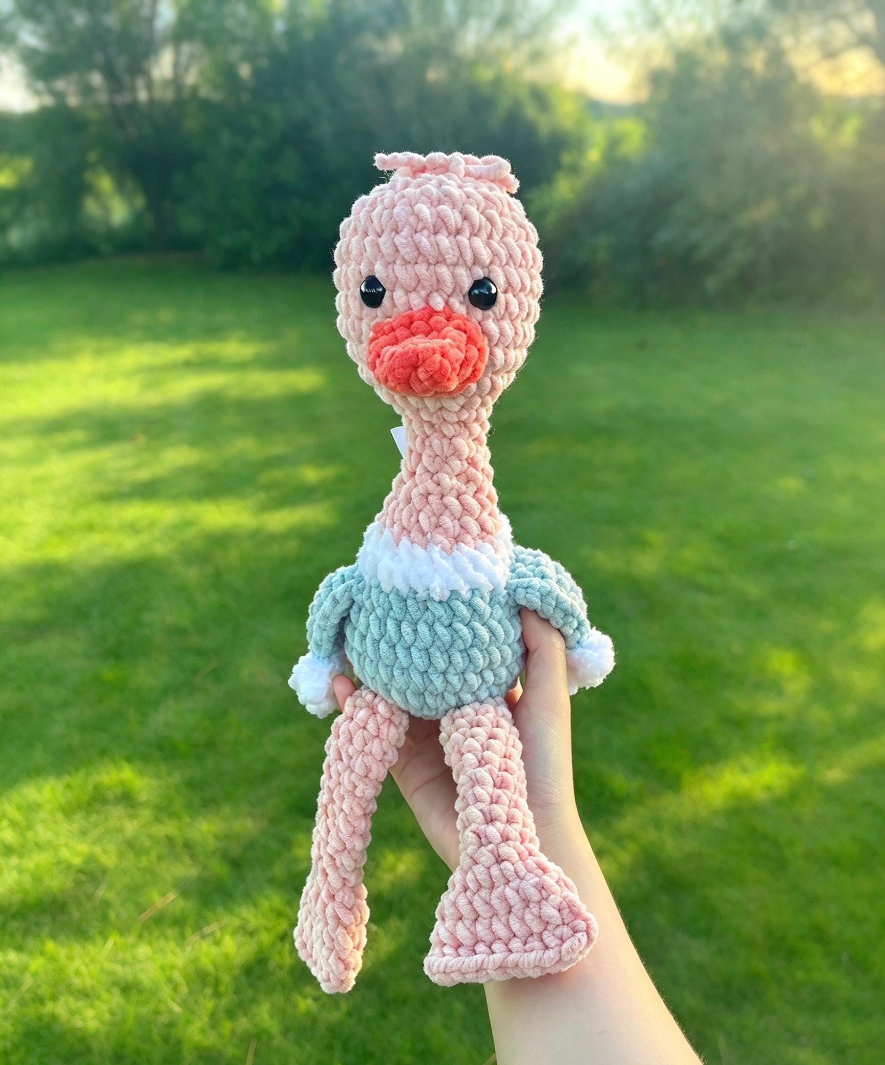 Ostrich crochet plushie thumbnail 2