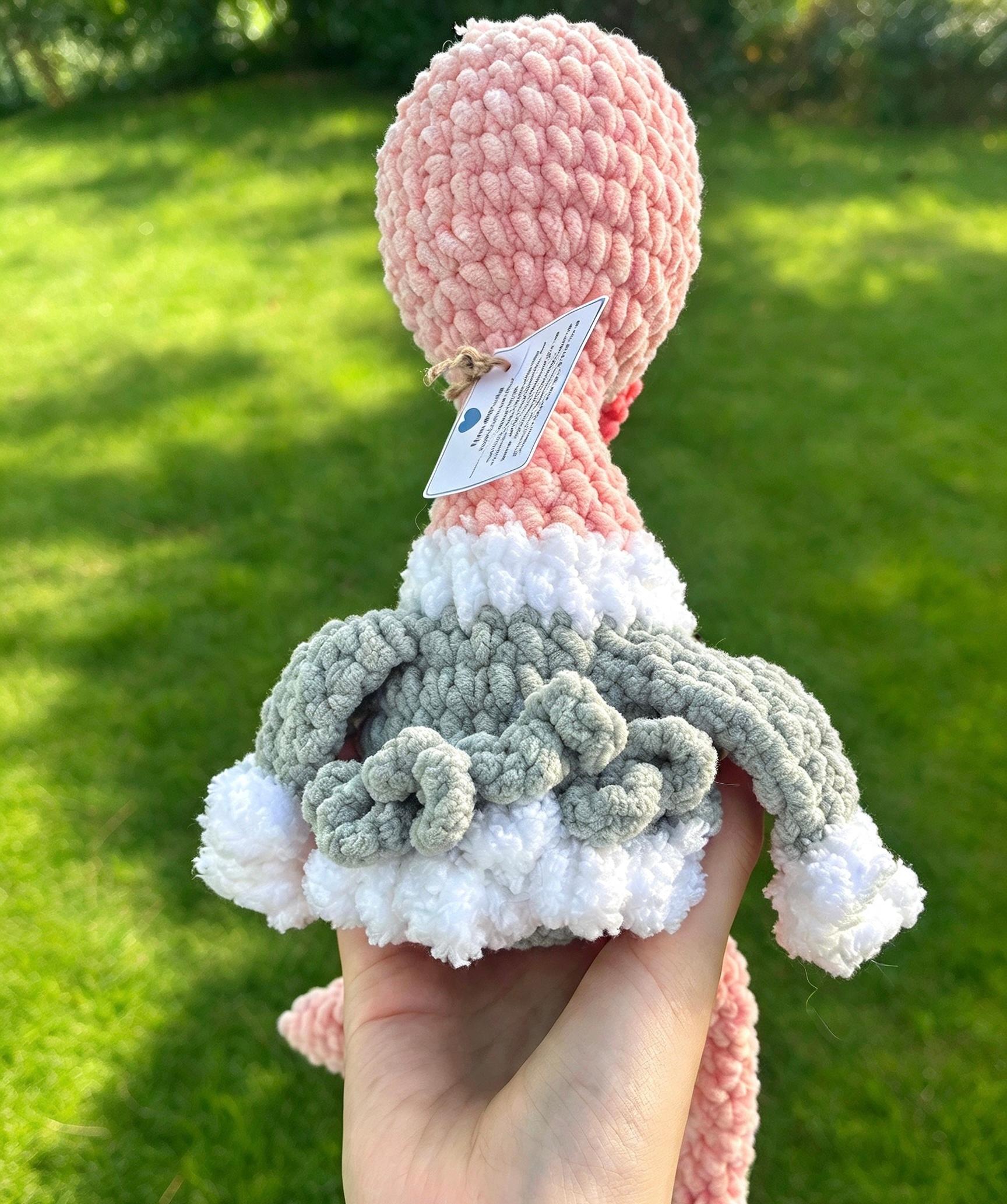 Ostrich crochet plushie thumbnail 4