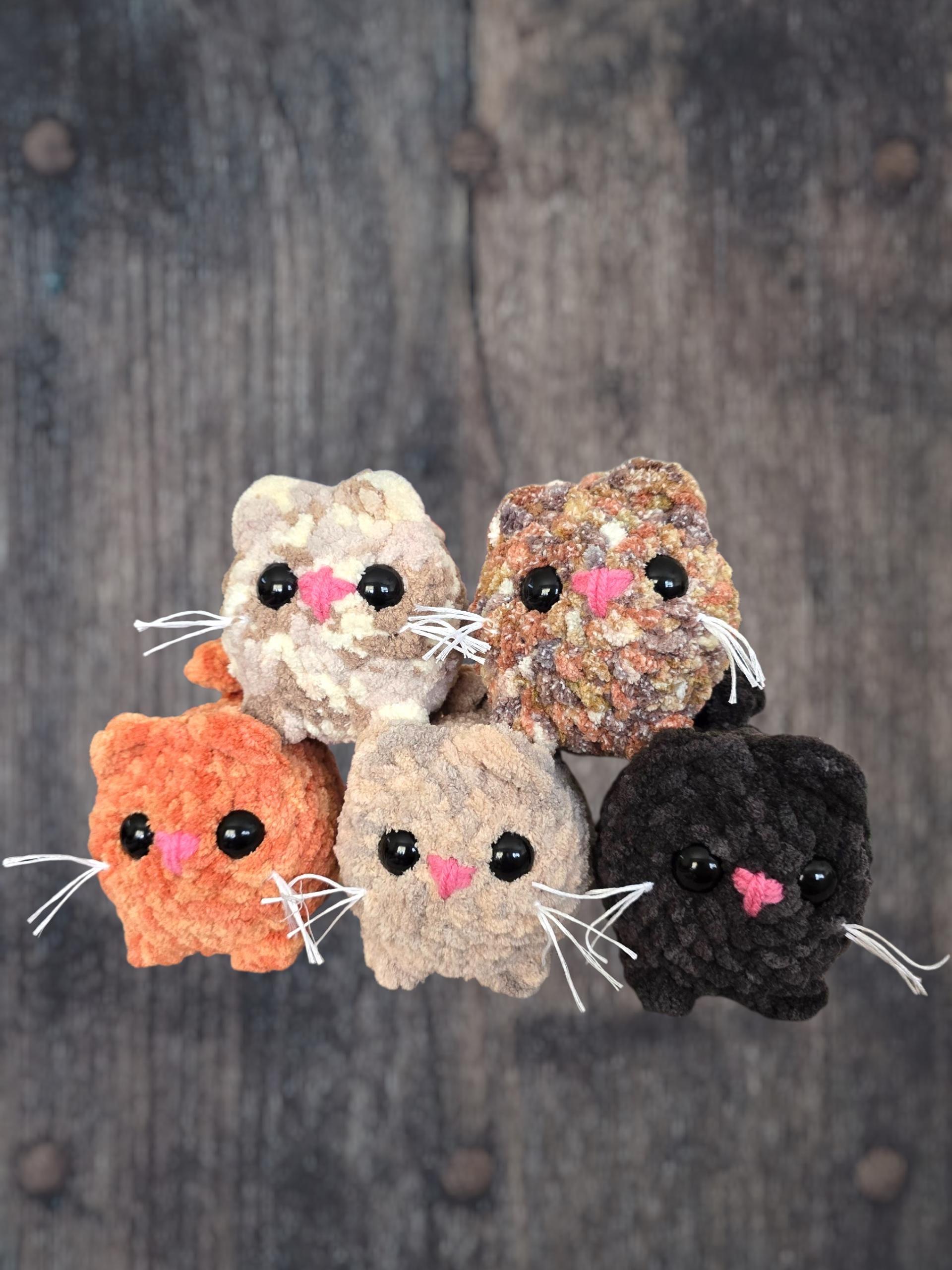 Crochet Mini Loaf Cat Plushie