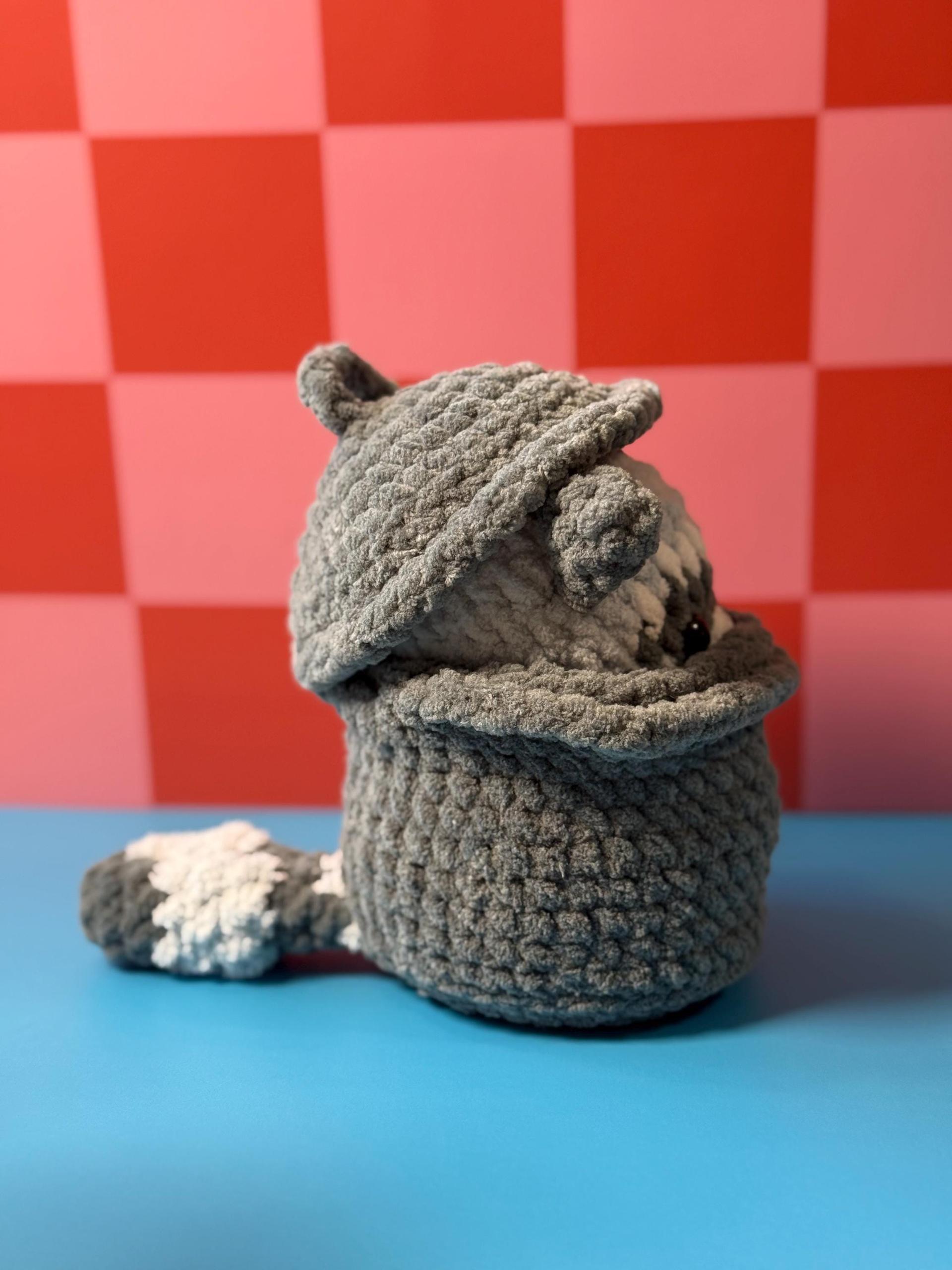 Ricky the Raccoon | in a Trashcan | Crochet Pattern thumbnail 9
