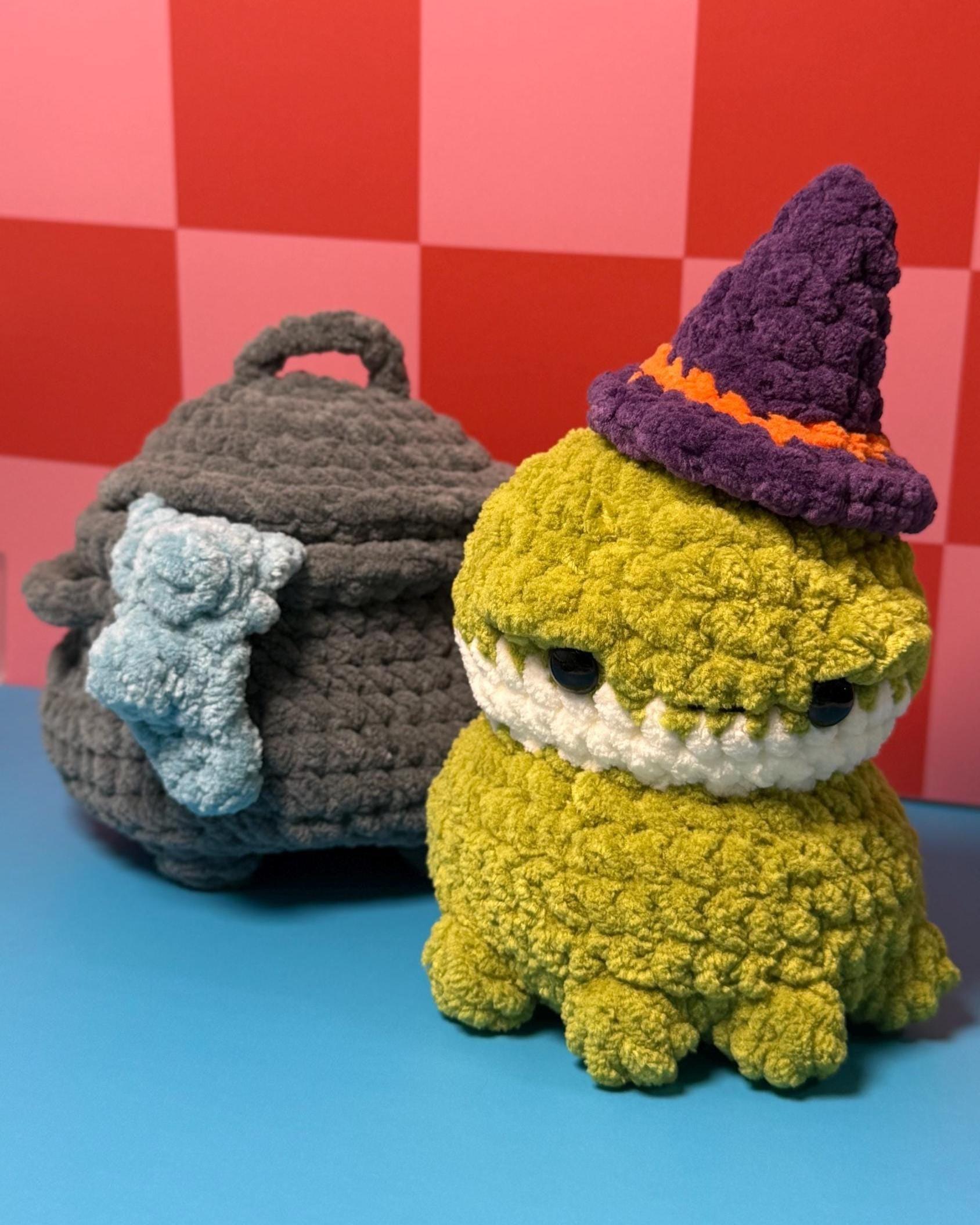 Frog in a Cauldron | Frog | Witch Hat | Cauldron | Crochet Pattern thumbnail 7